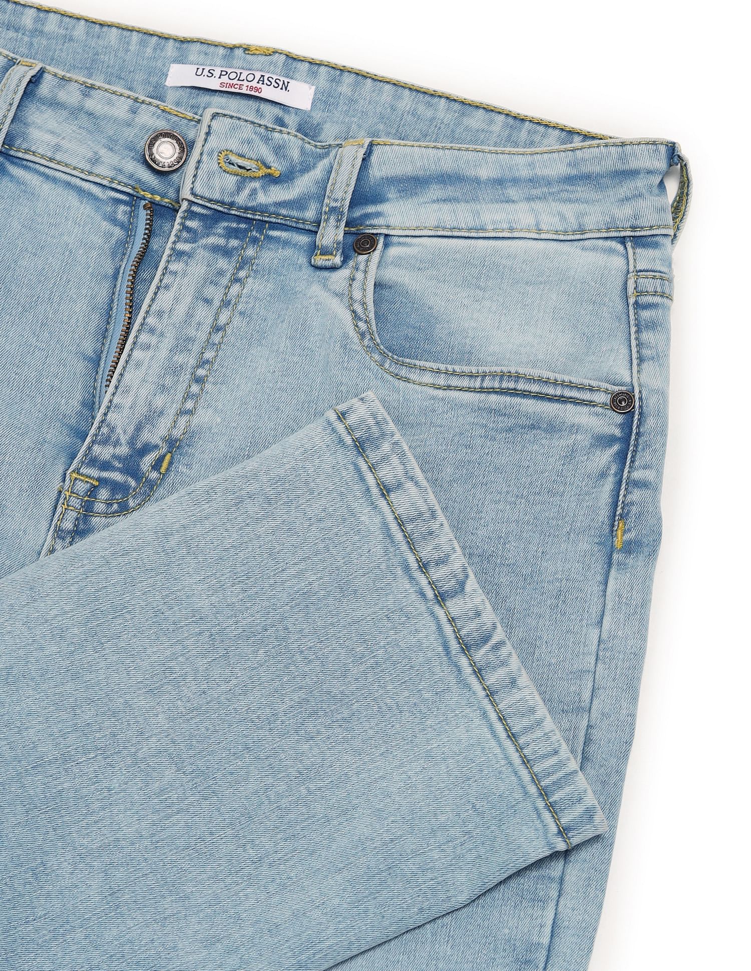 High Rise Tinted Straight Fit Jeans - Image 2