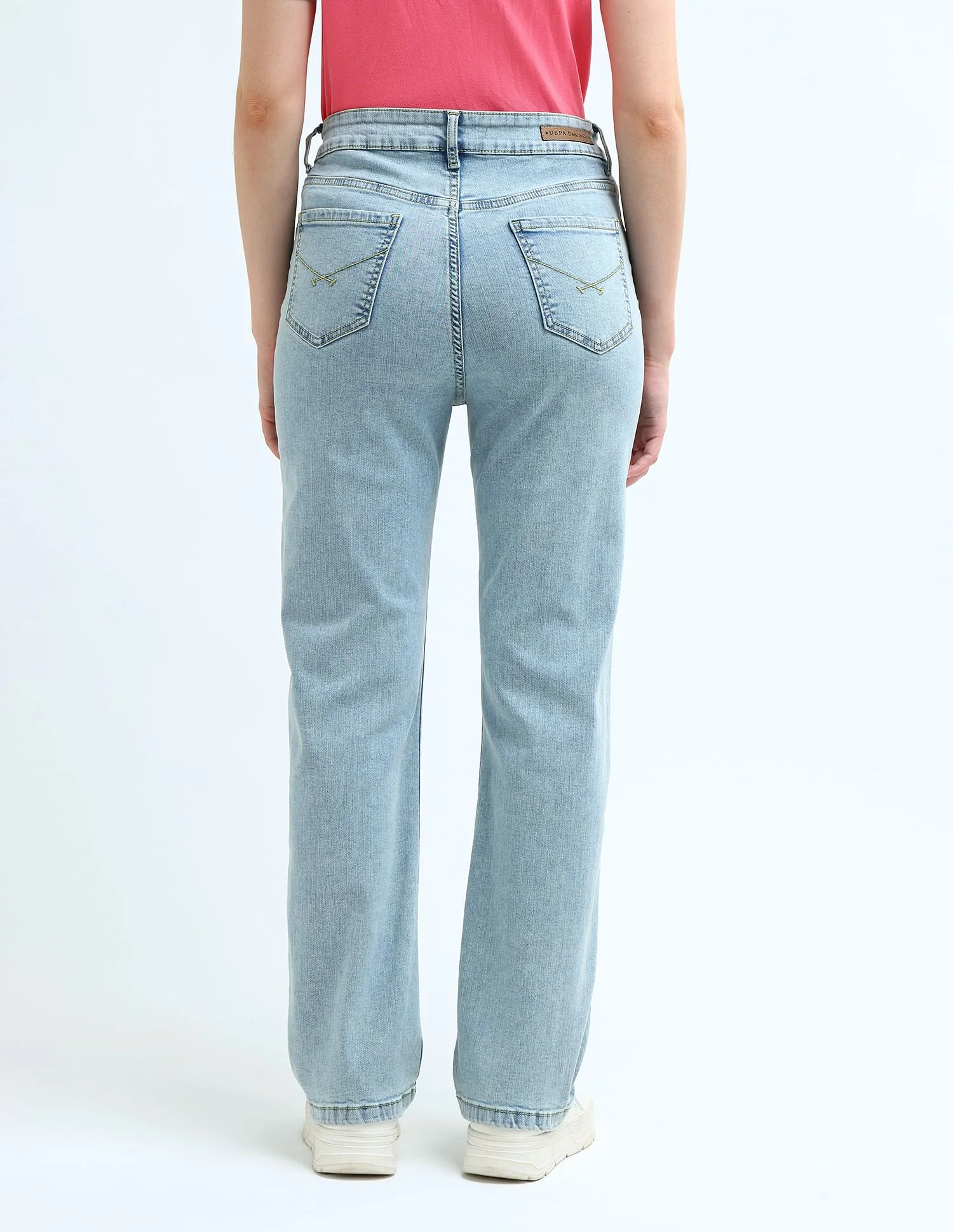 High Rise Tinted Straight Fit Jeans - Image 5