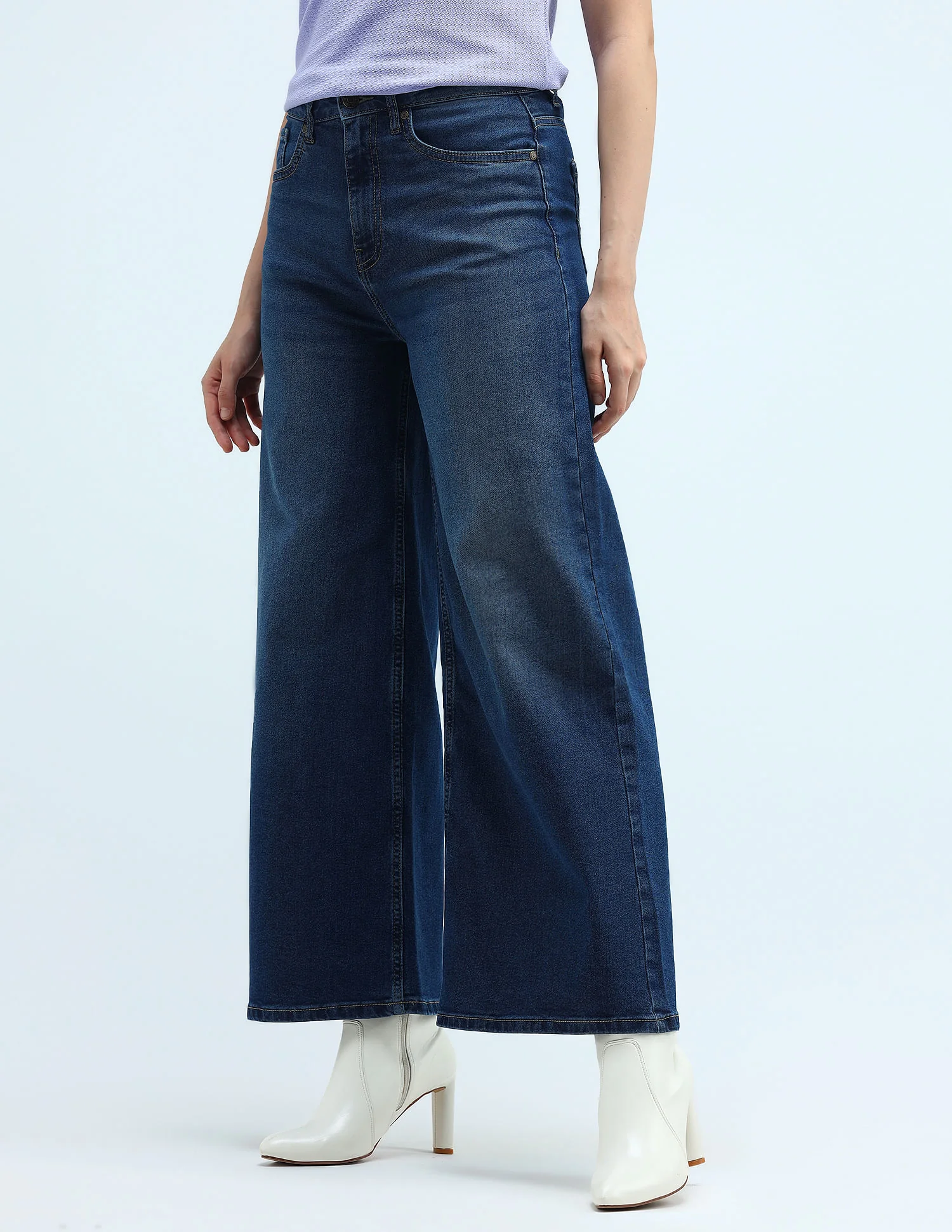 High Rise Ultra Wide Leg Jeans - Image 4