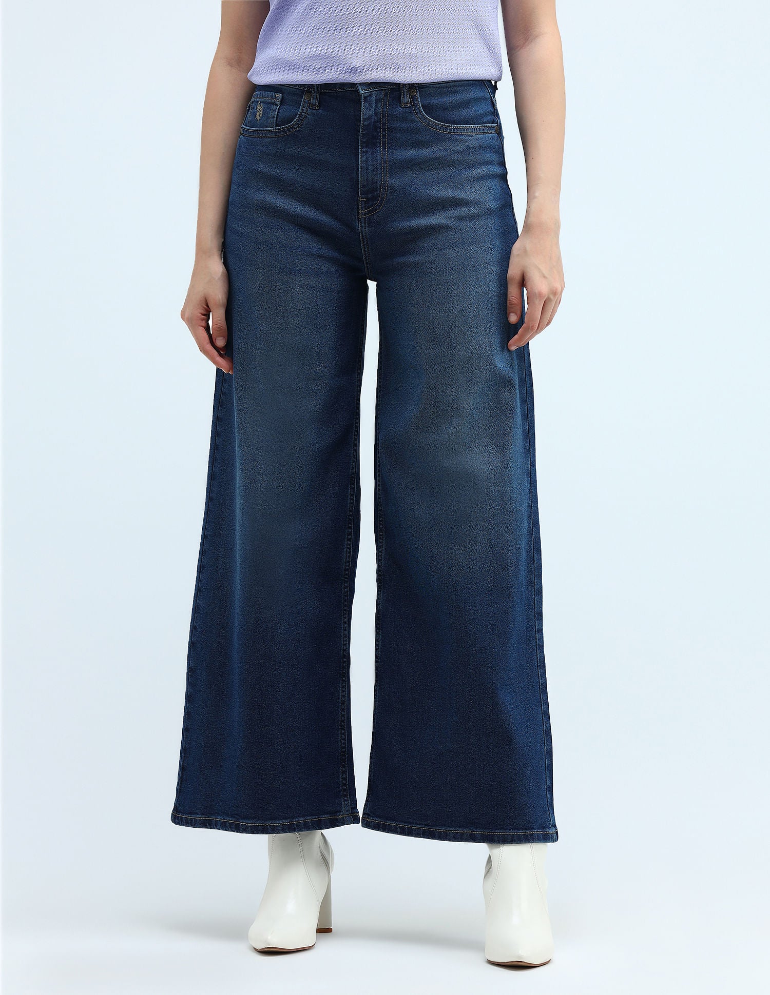 High Rise Ultra Wide Leg Jeans - Image 6