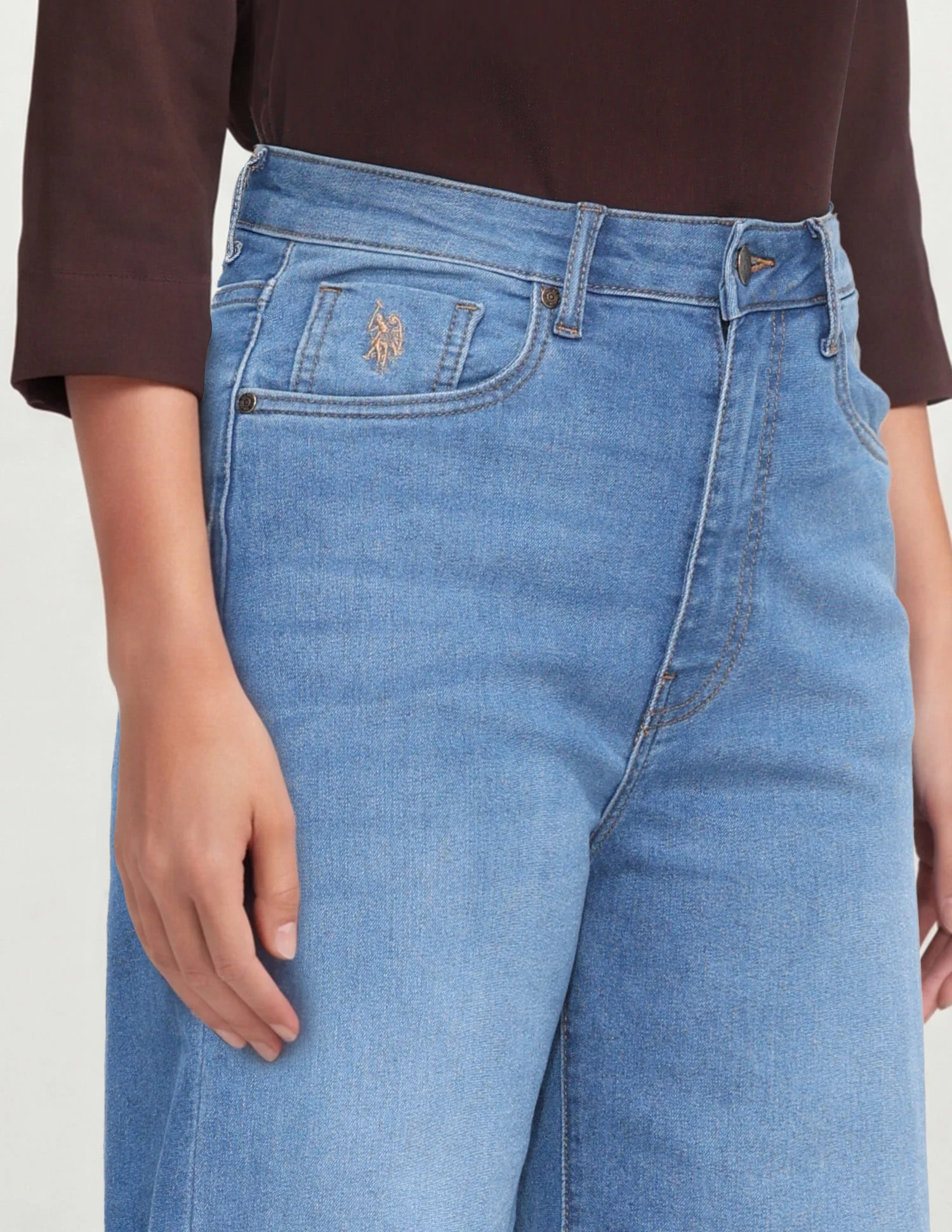 High Rise Wide Leg Fit Jeans - Image 6