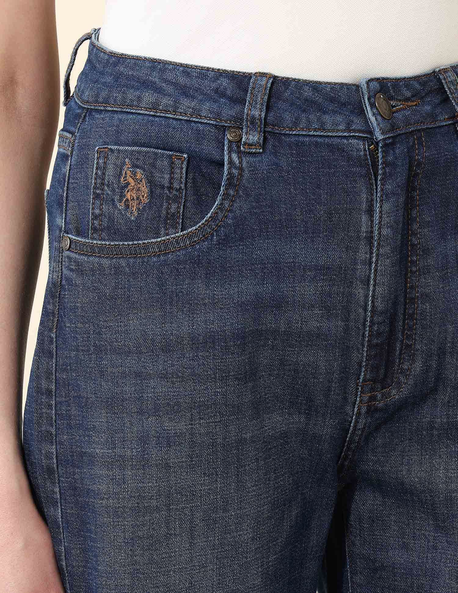 High Rise Wide Leg Fit Jeans - Image 12