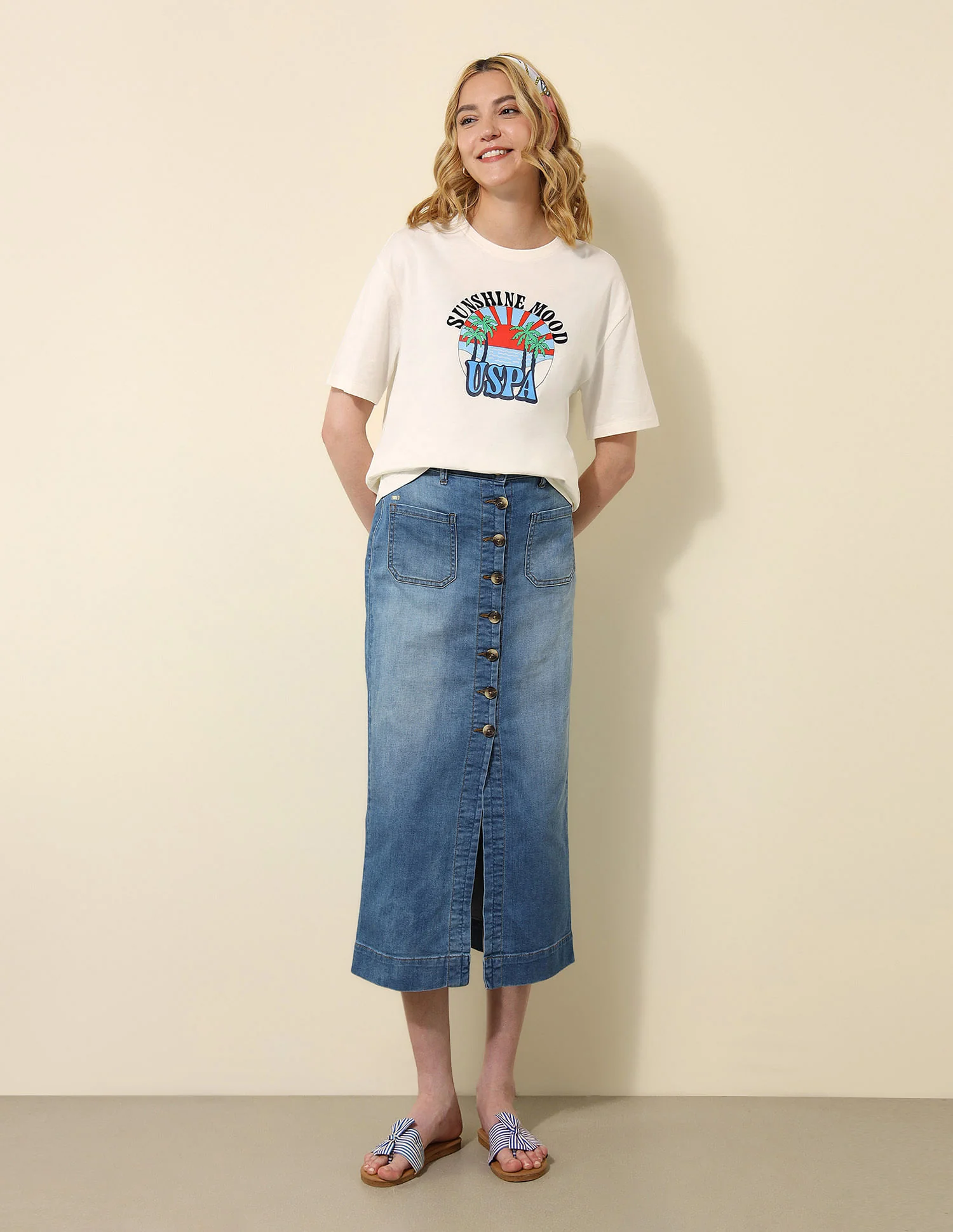 High Rise Wide Leg Fit Jeans - Image 5