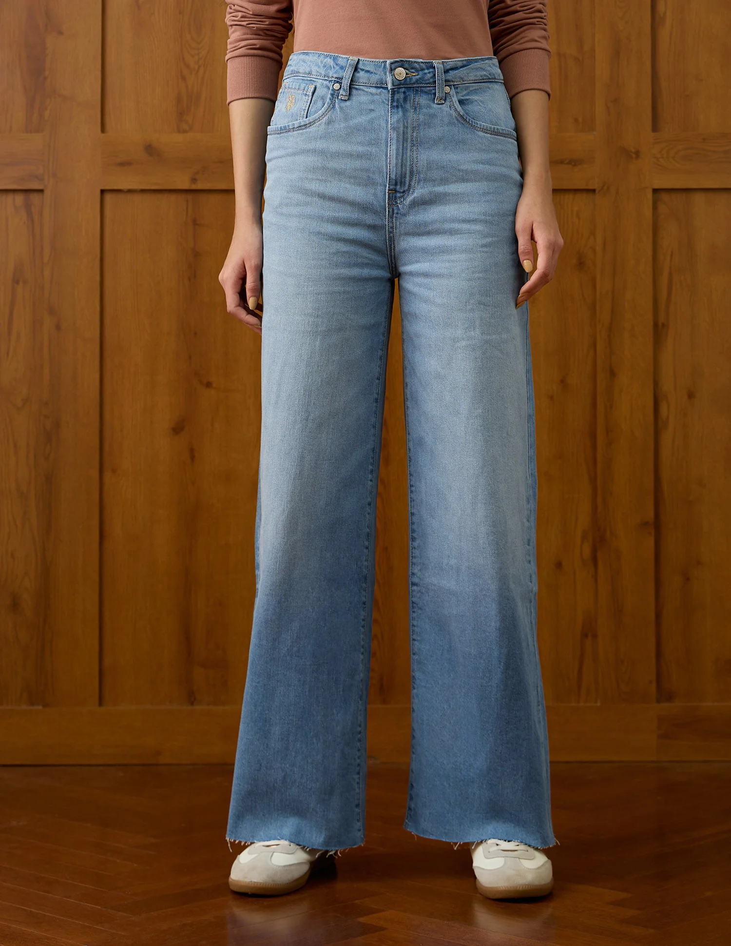 High Rise Wide Leg Fit Jeans - Image 6