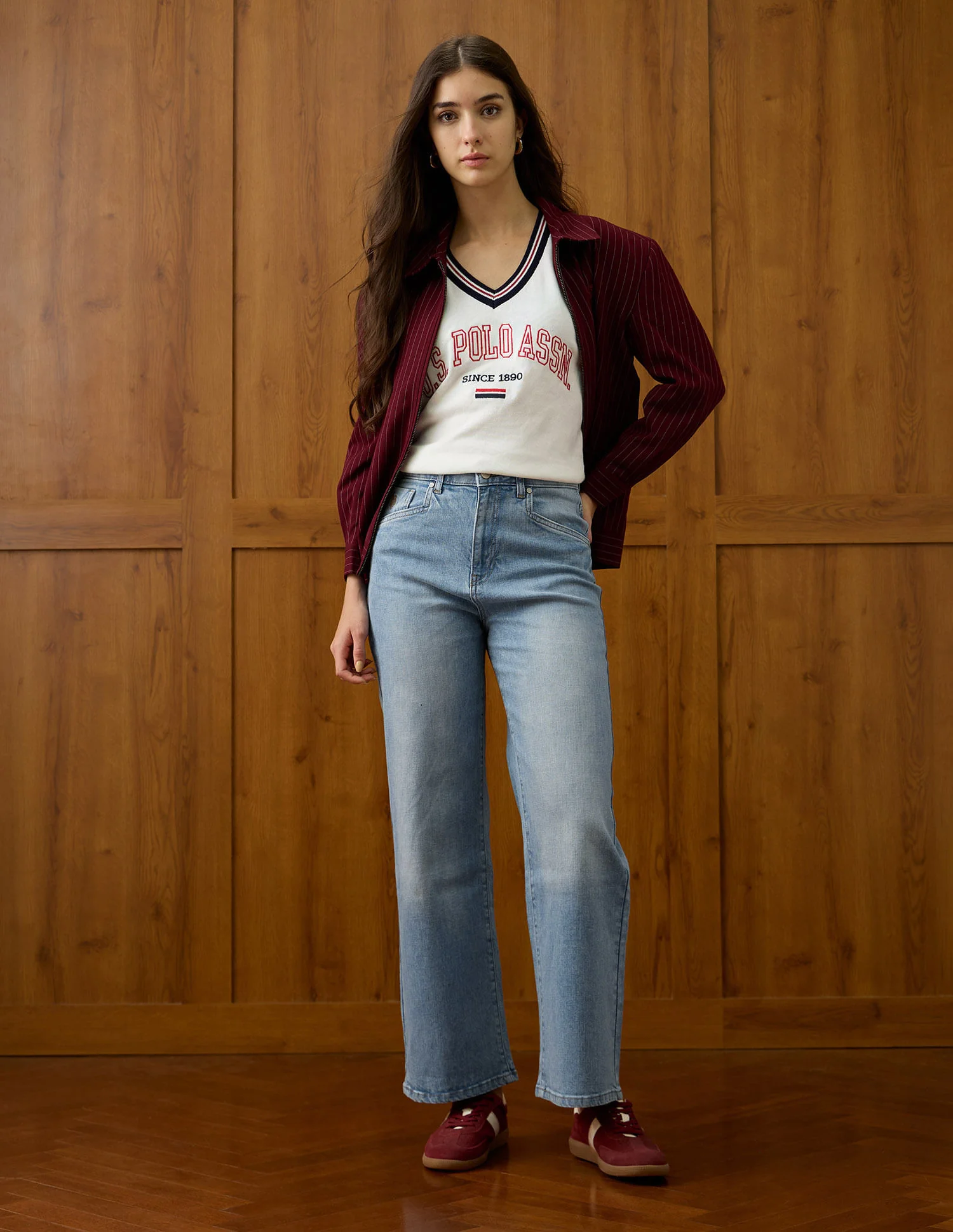 High Rise Wide Leg Fit Jeans - Image 3