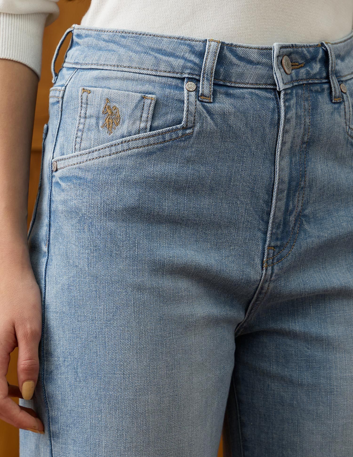 High Rise Wide Leg Fit Jeans - Image 7
