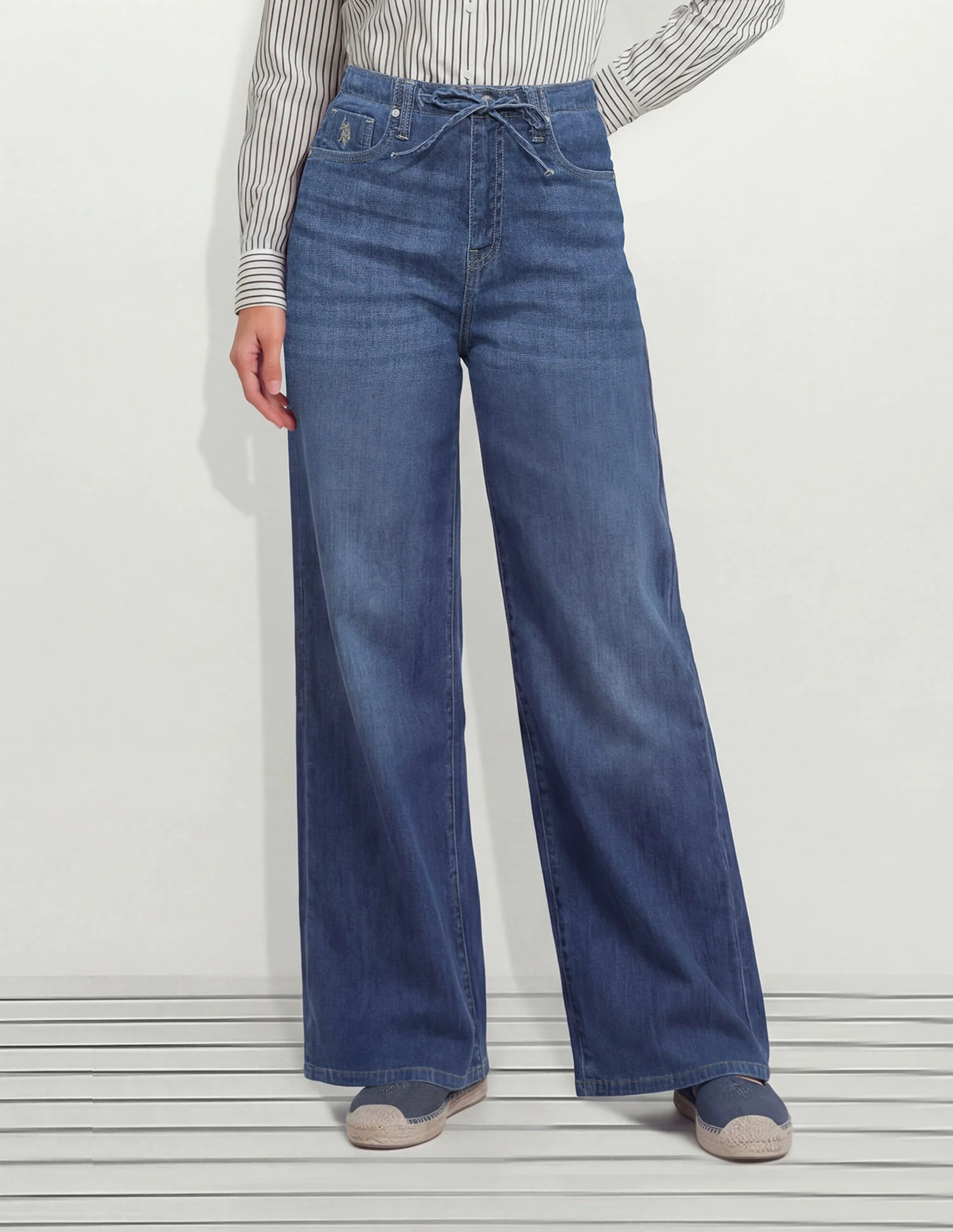 High Rise Wide Leg Fit Jeans - Image 5