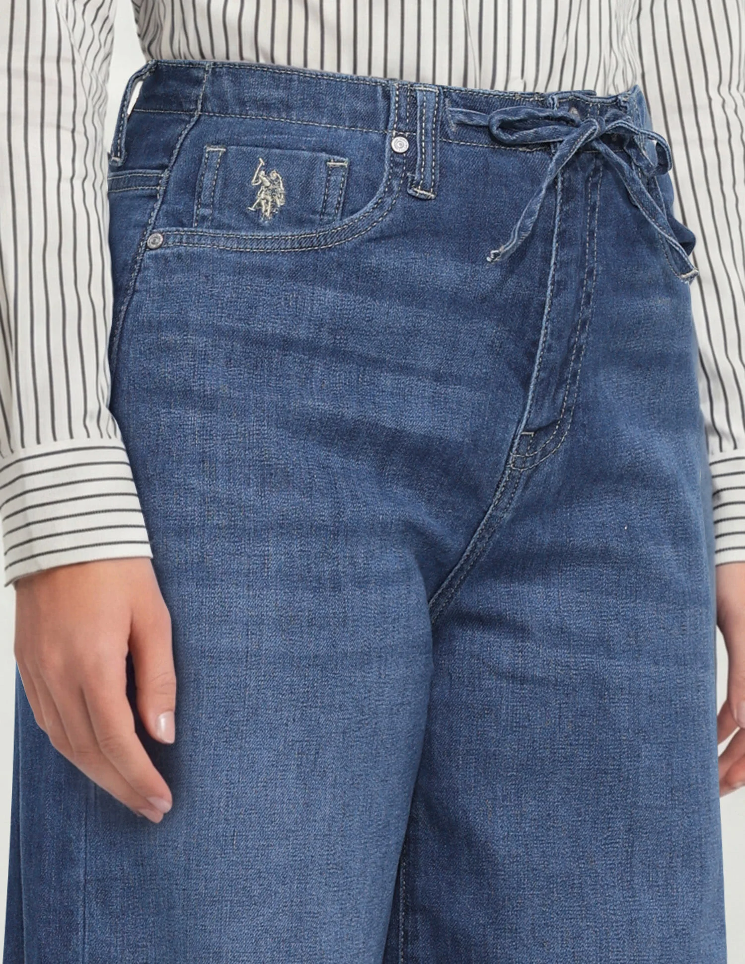 High Rise Wide Leg Fit Jeans - Image 6