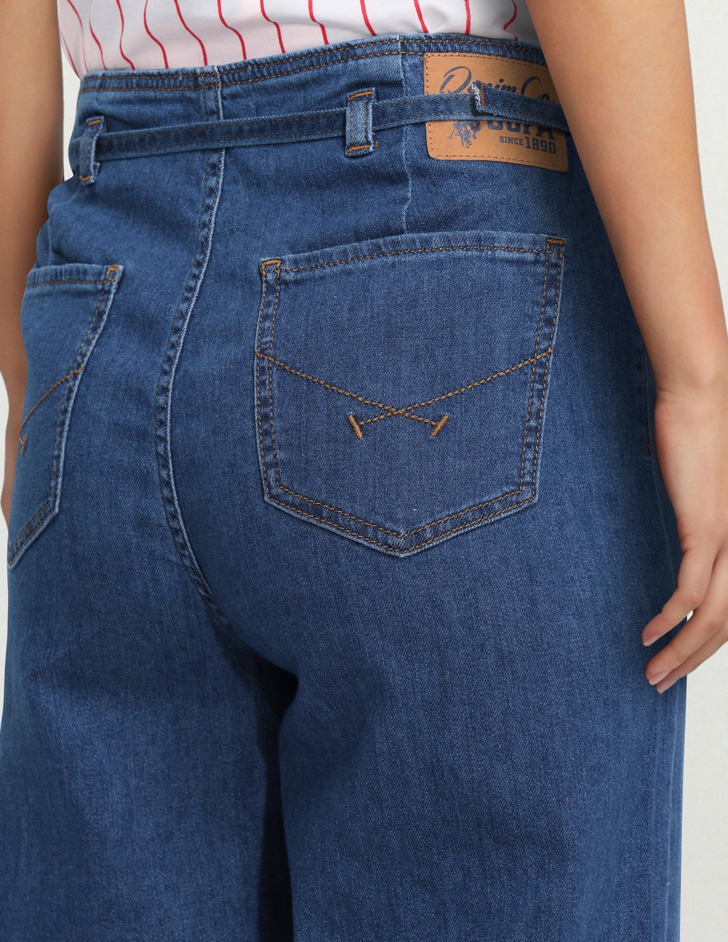 High Rise Wide Leg Fit Jeans - Image 7