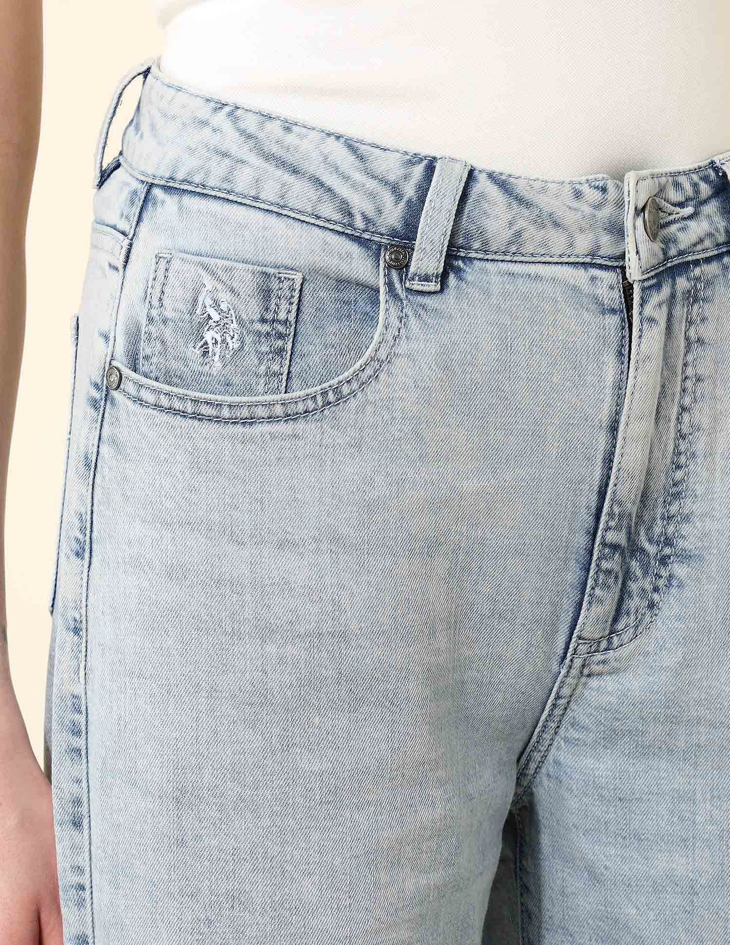 High Rise Wide Leg Fit Jeans - Image 12