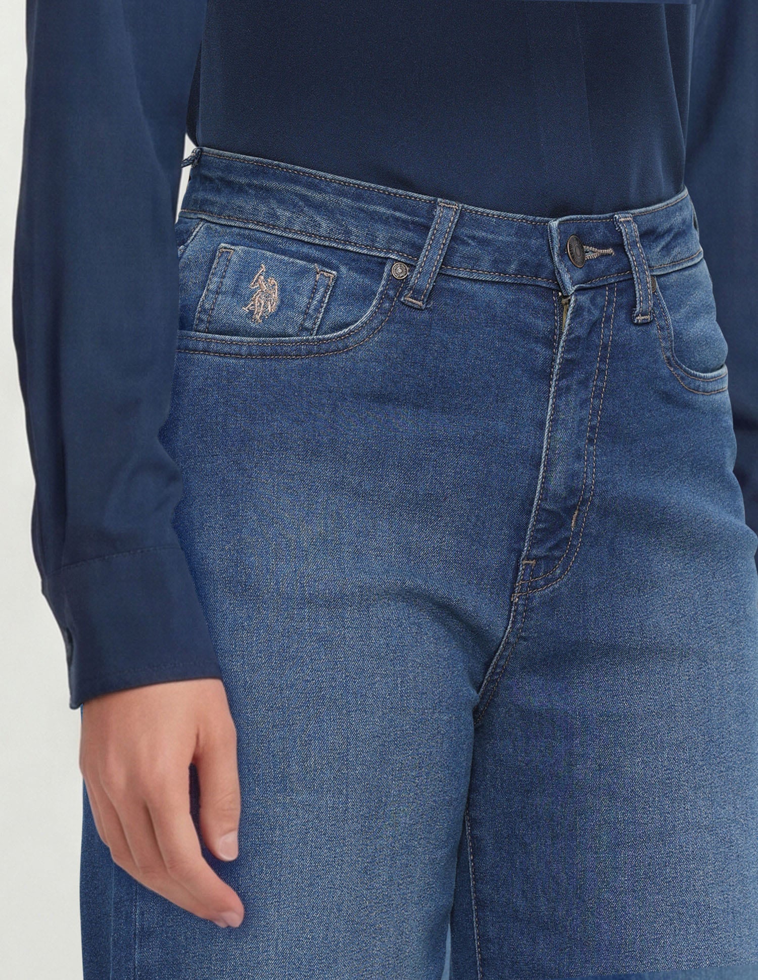 High Rise Wide Leg Fit Jeans - Image 6