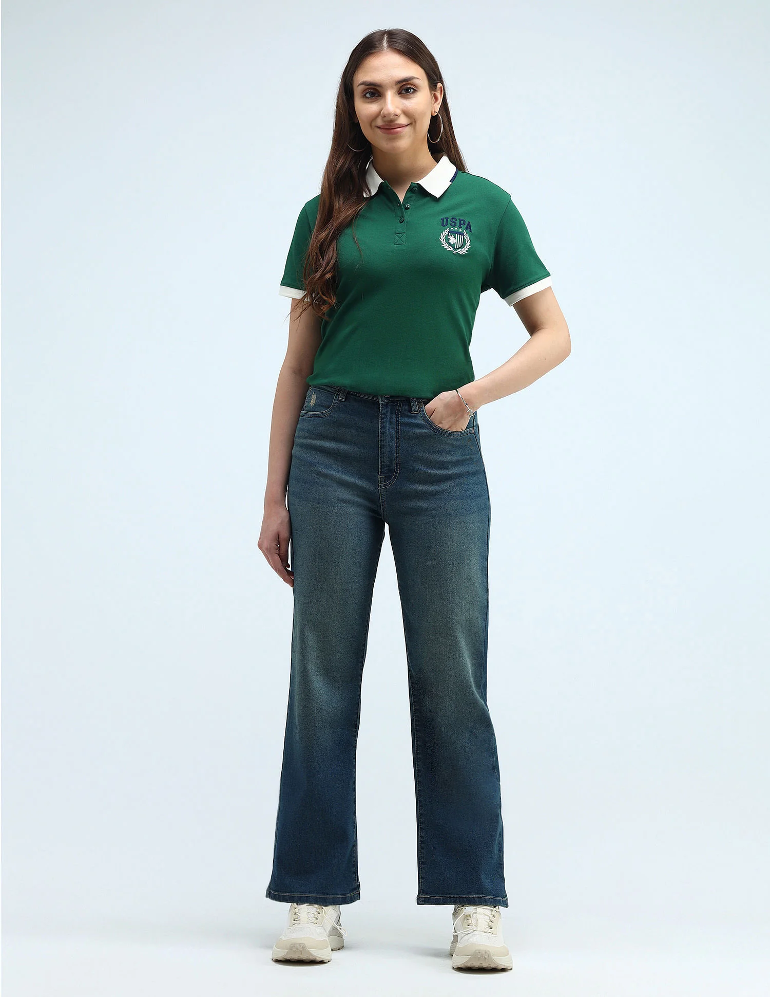 High Rise Wide Leg Jeans - Image 3