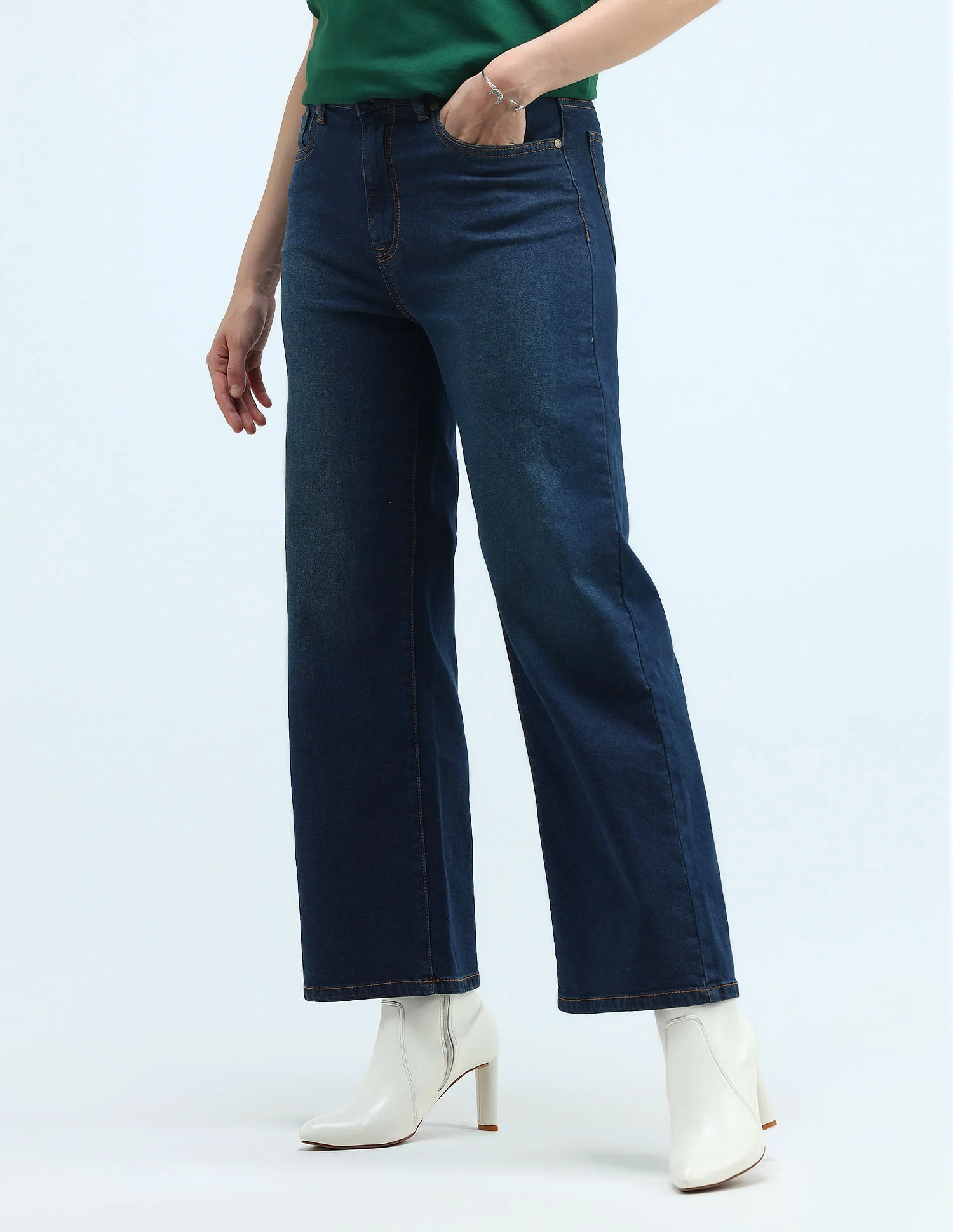 High Rise Wide Leg Jeans - Image 4