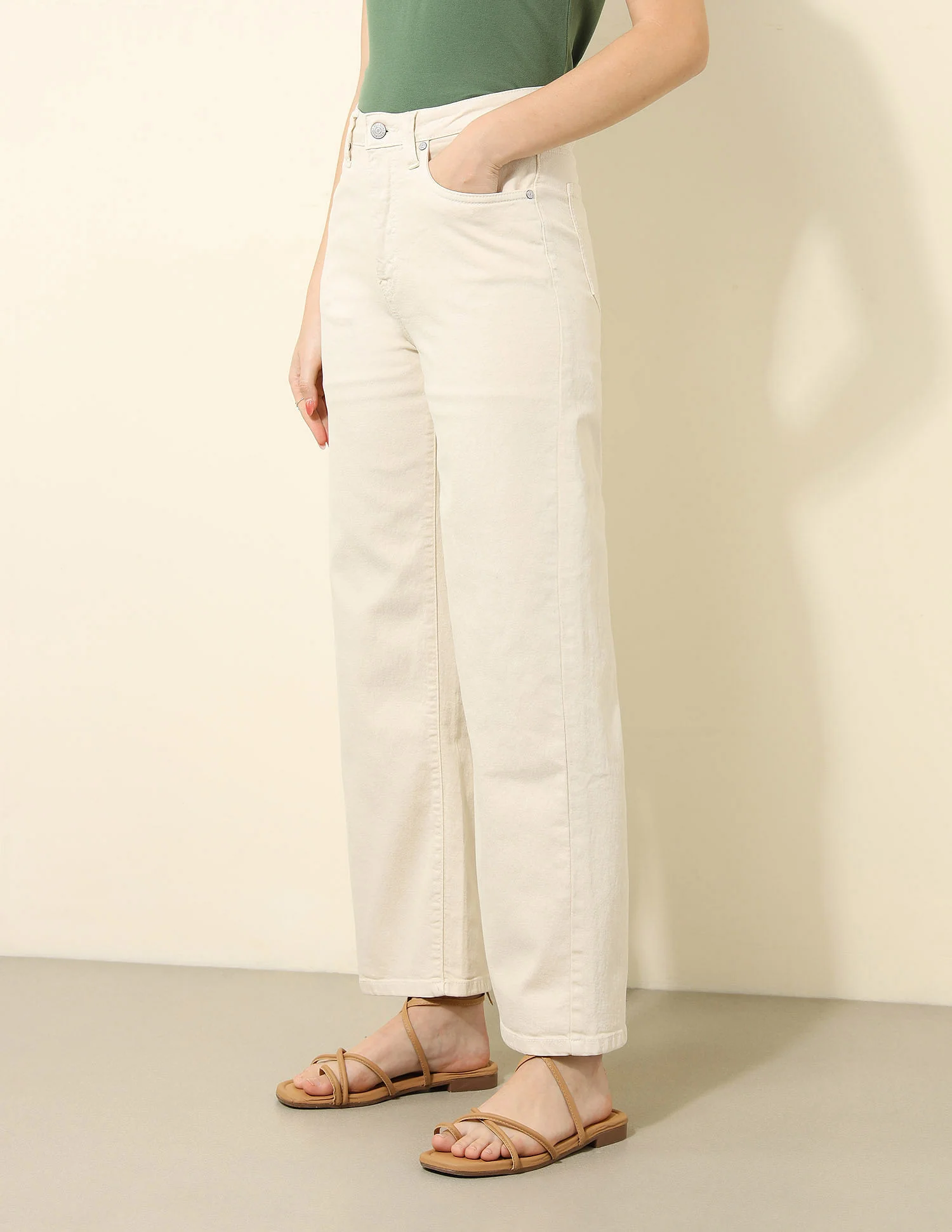 High Rise Wide Leg Jeans - Image 4