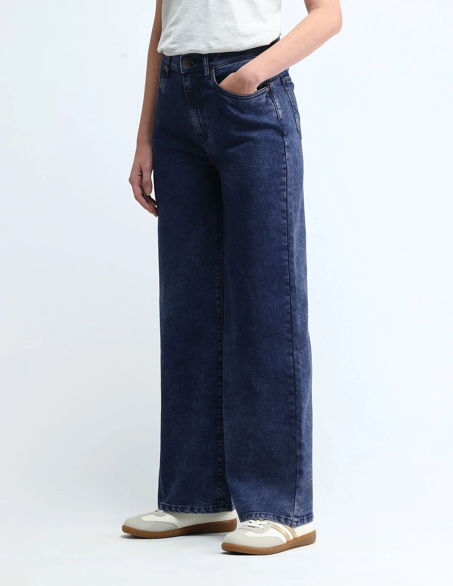 High Rise Wide Leg Jeans - Image 4
