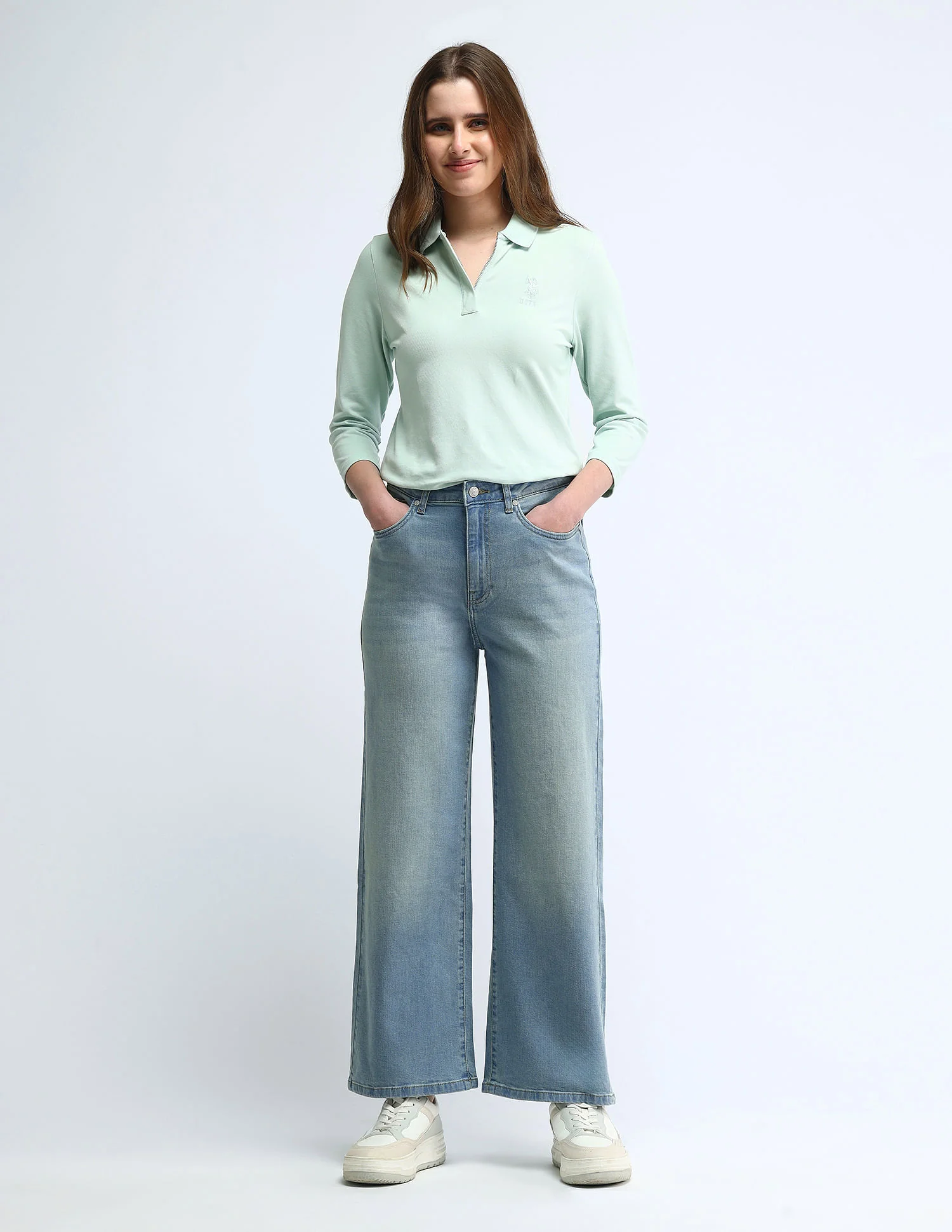 High Rise Wide Leg Jeans - Image 3