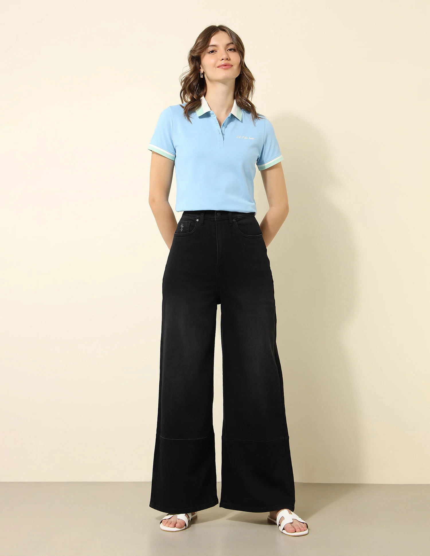 High Rise Wide Leg Jeans - Image 3