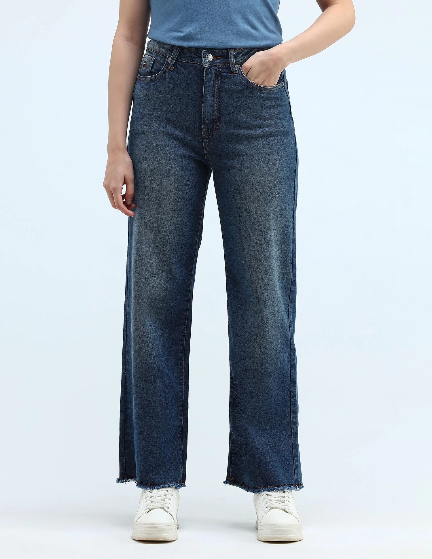 High Rise Wide Leg Jeans - Image 6