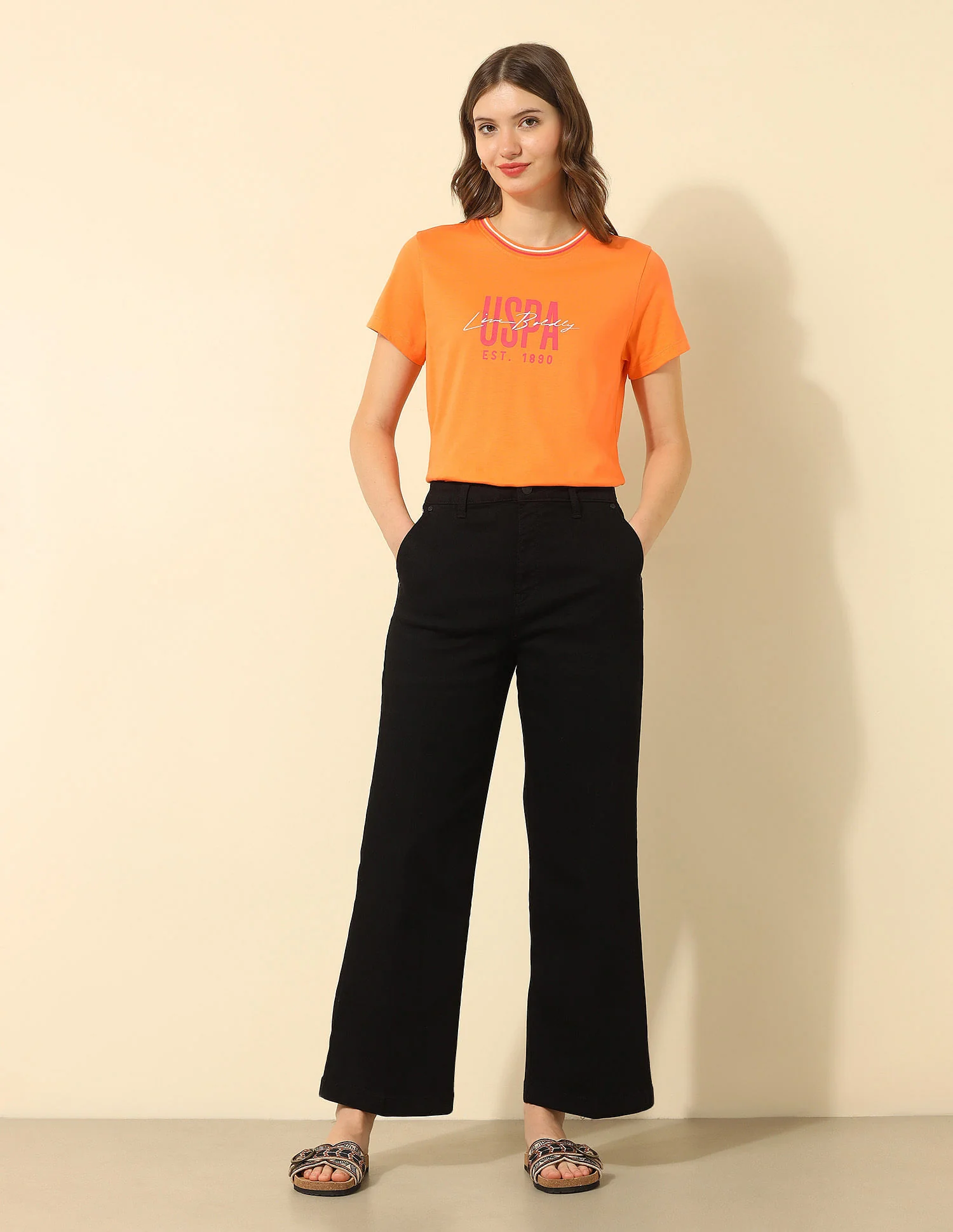 High Rise Wide Leg Jeans - Image 3