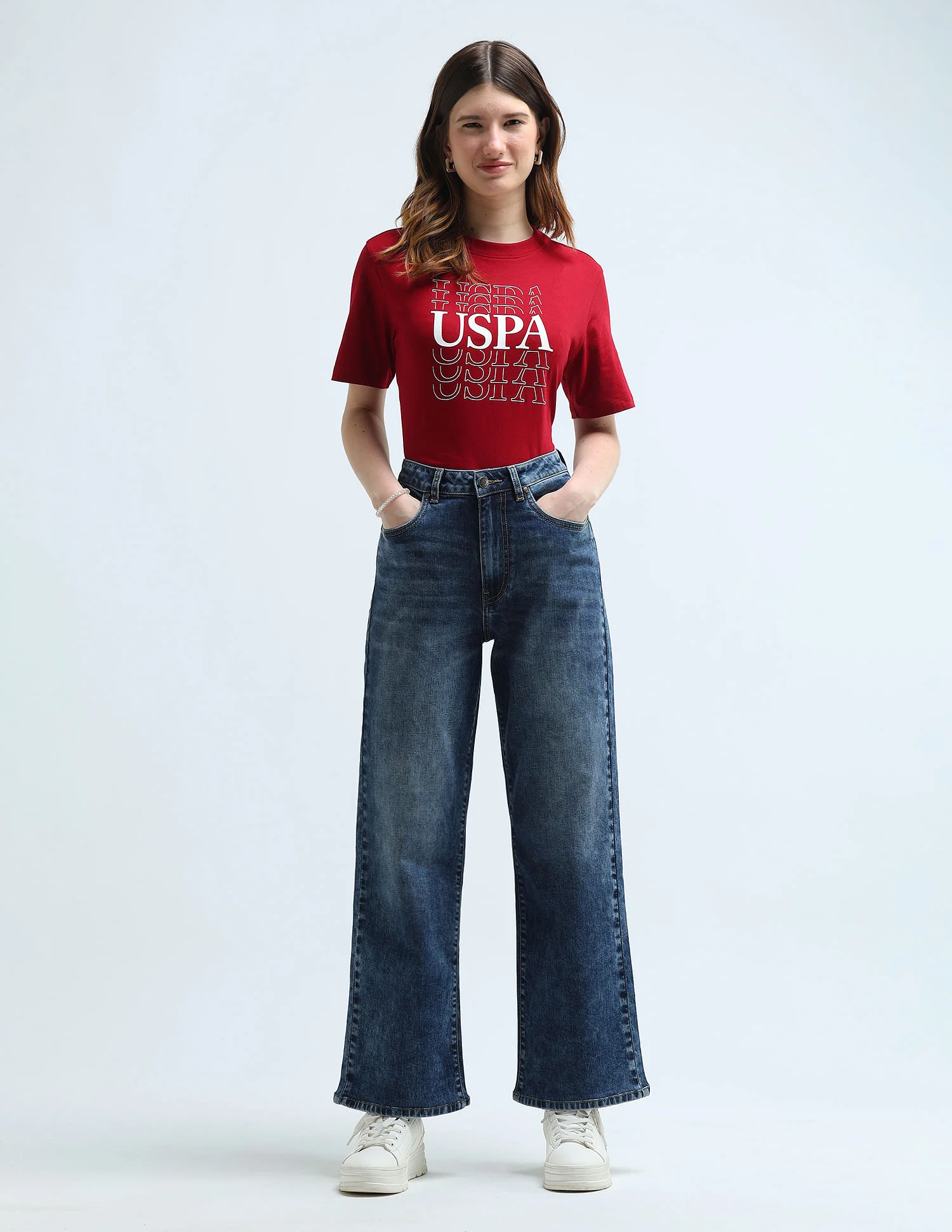 High Rise Wide Leg Jeans - Image 3
