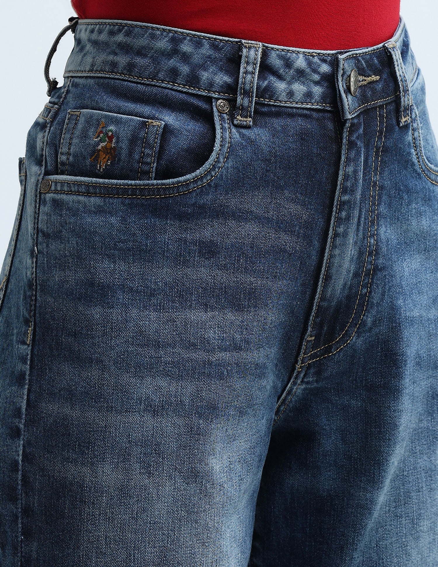 High Rise Wide Leg Jeans - Image 7