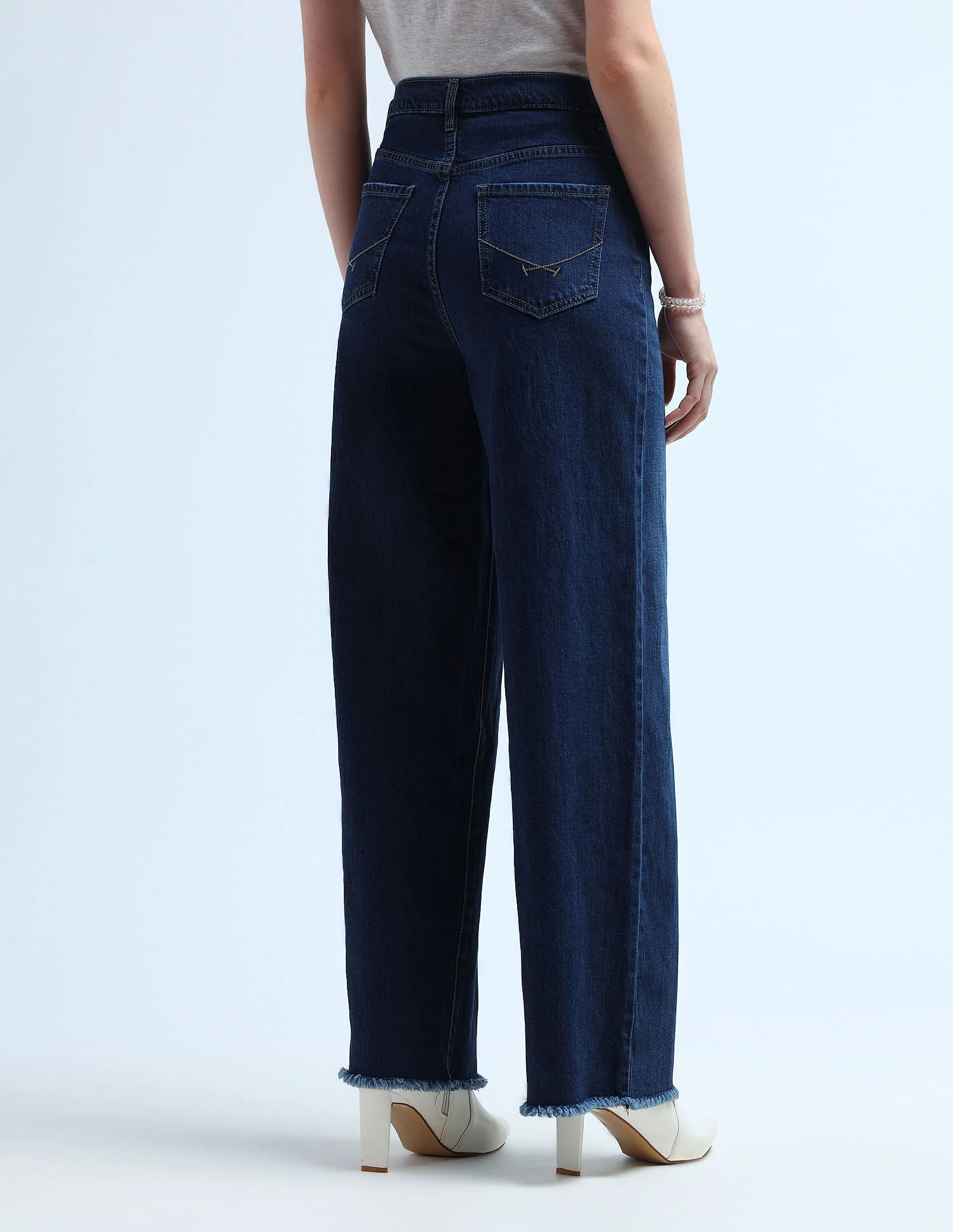 High Rise Wide Leg Jeans - Image 5