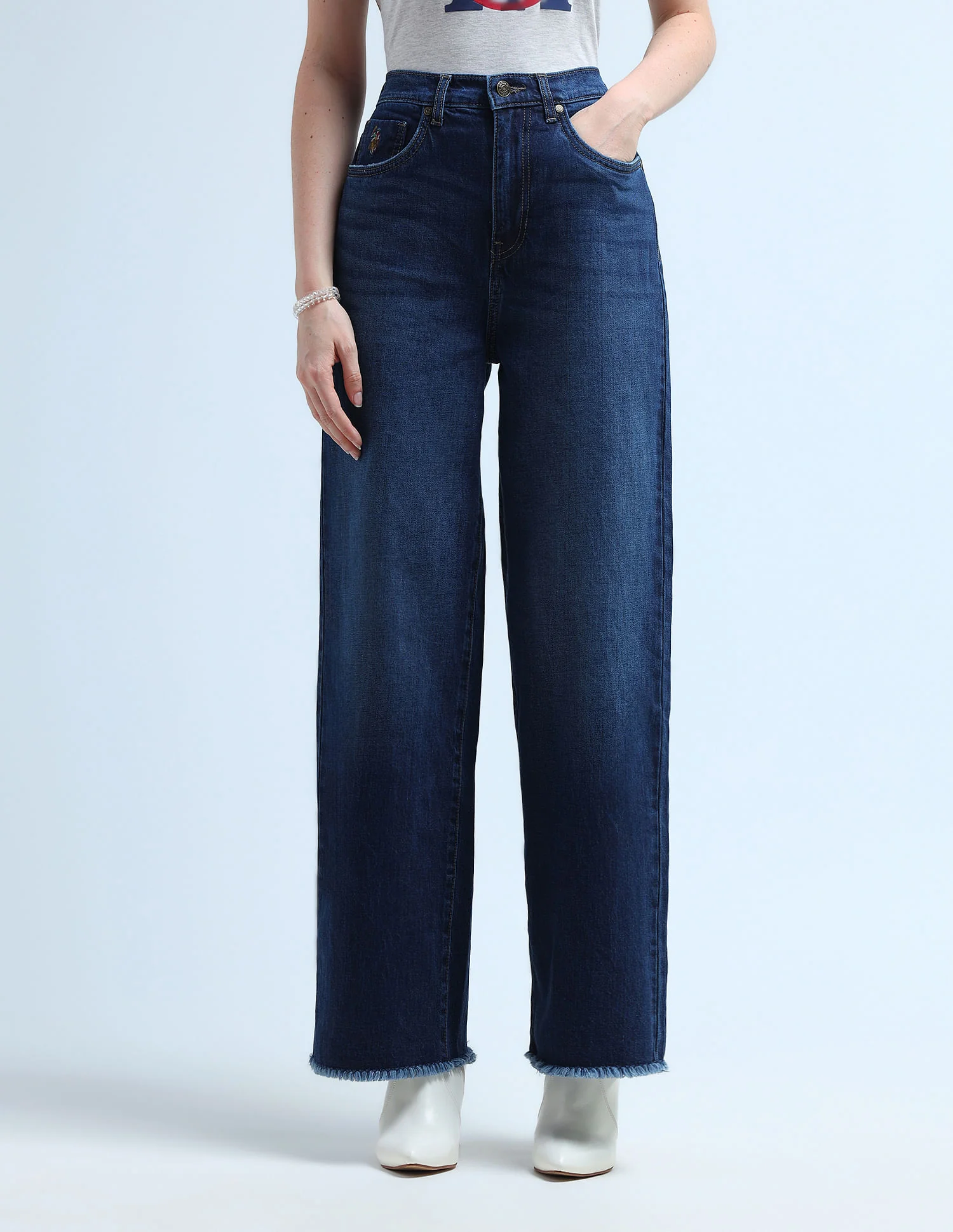 High Rise Wide Leg Jeans - Image 6