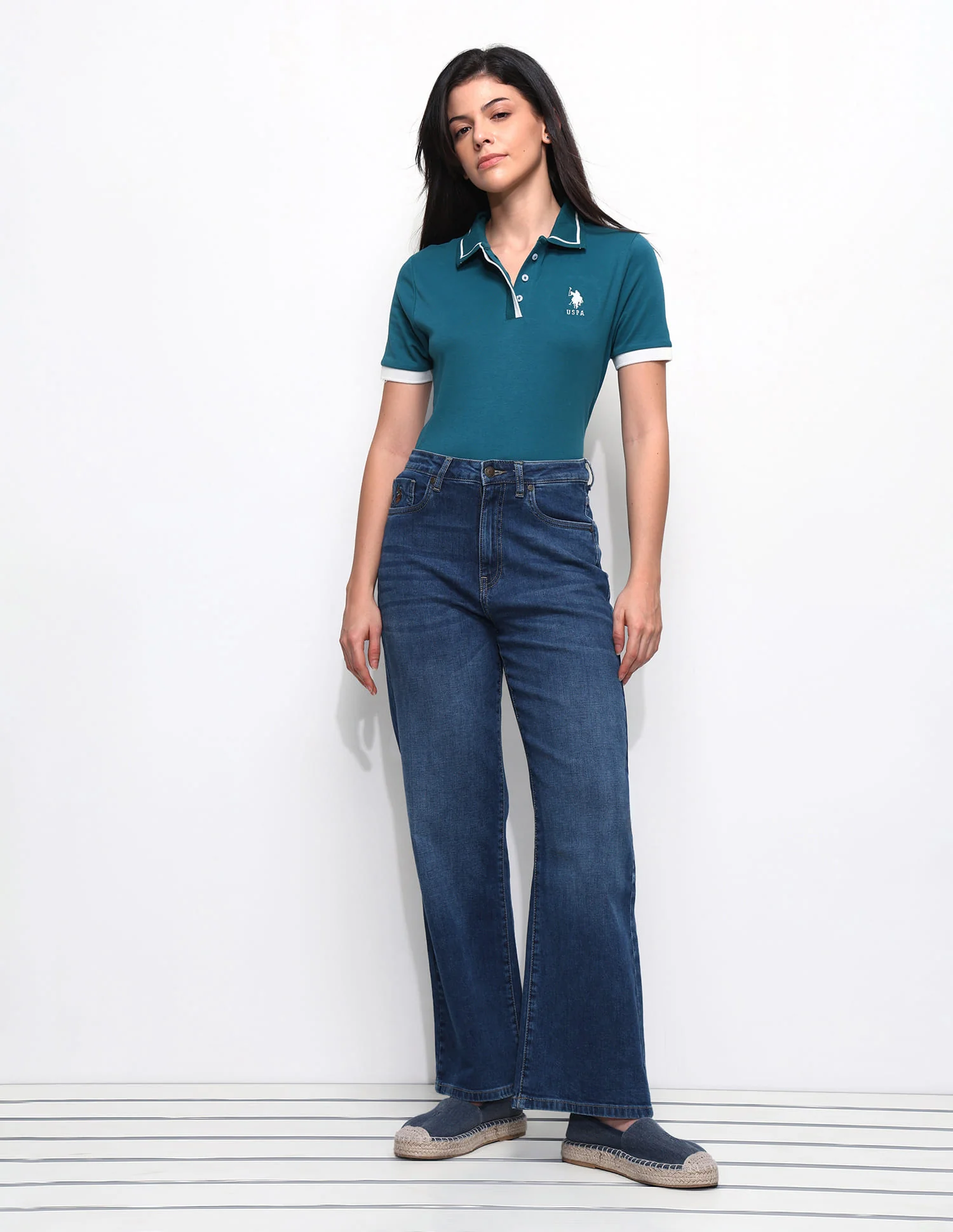 High Rise Wide Leg Jeans - Image 3