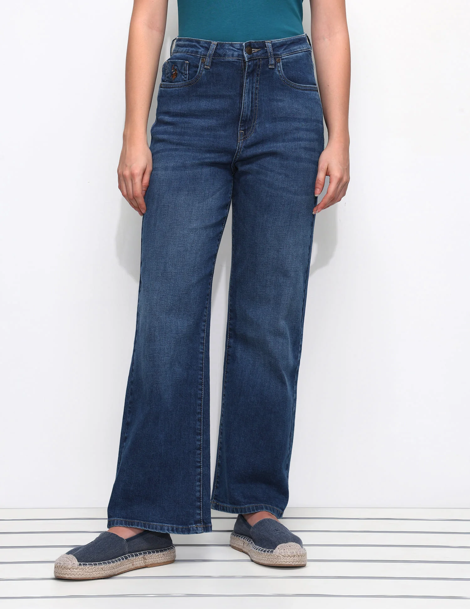 High Rise Wide Leg Jeans - Image 6