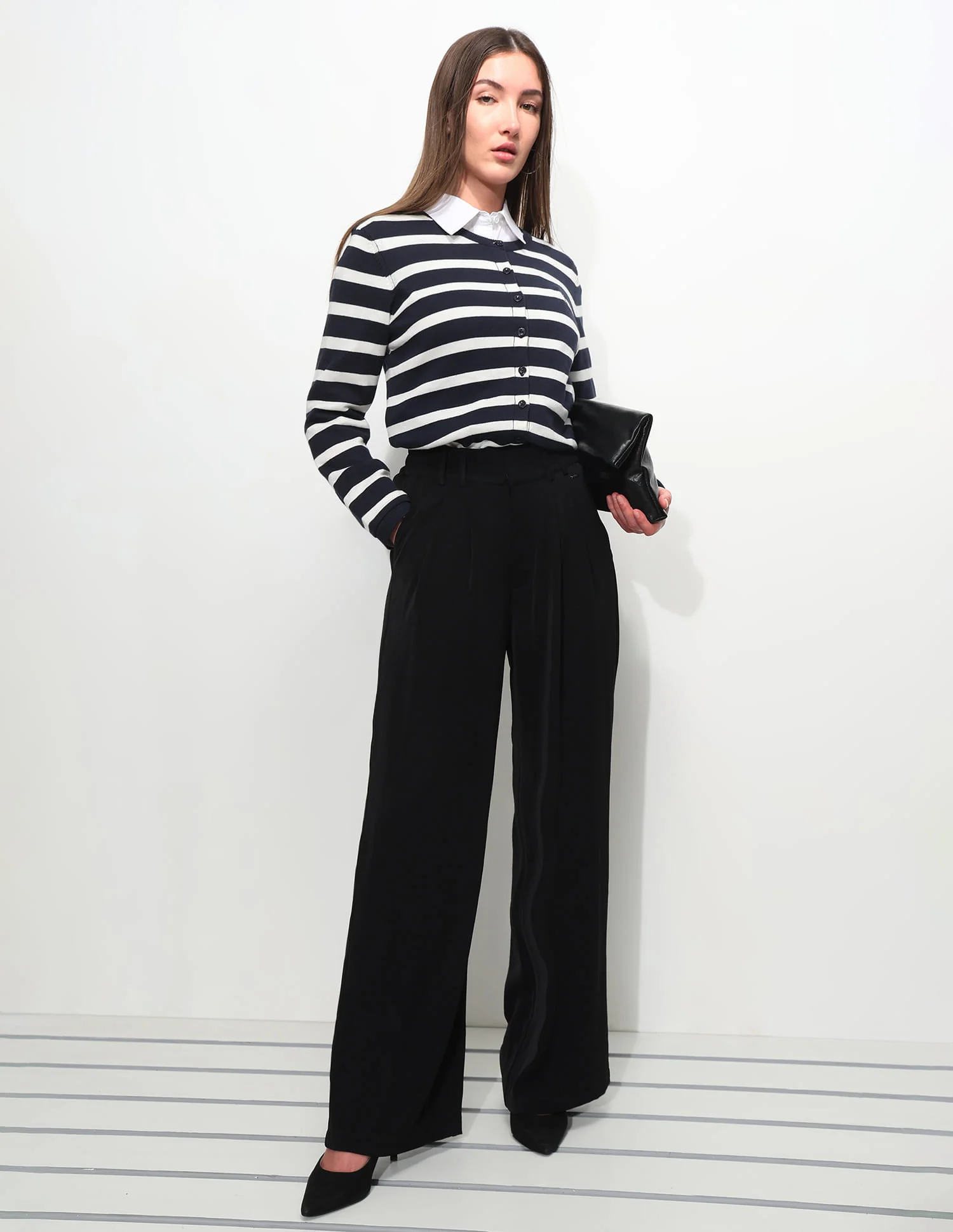 High Rise Wide Leg Trousers - Image 3