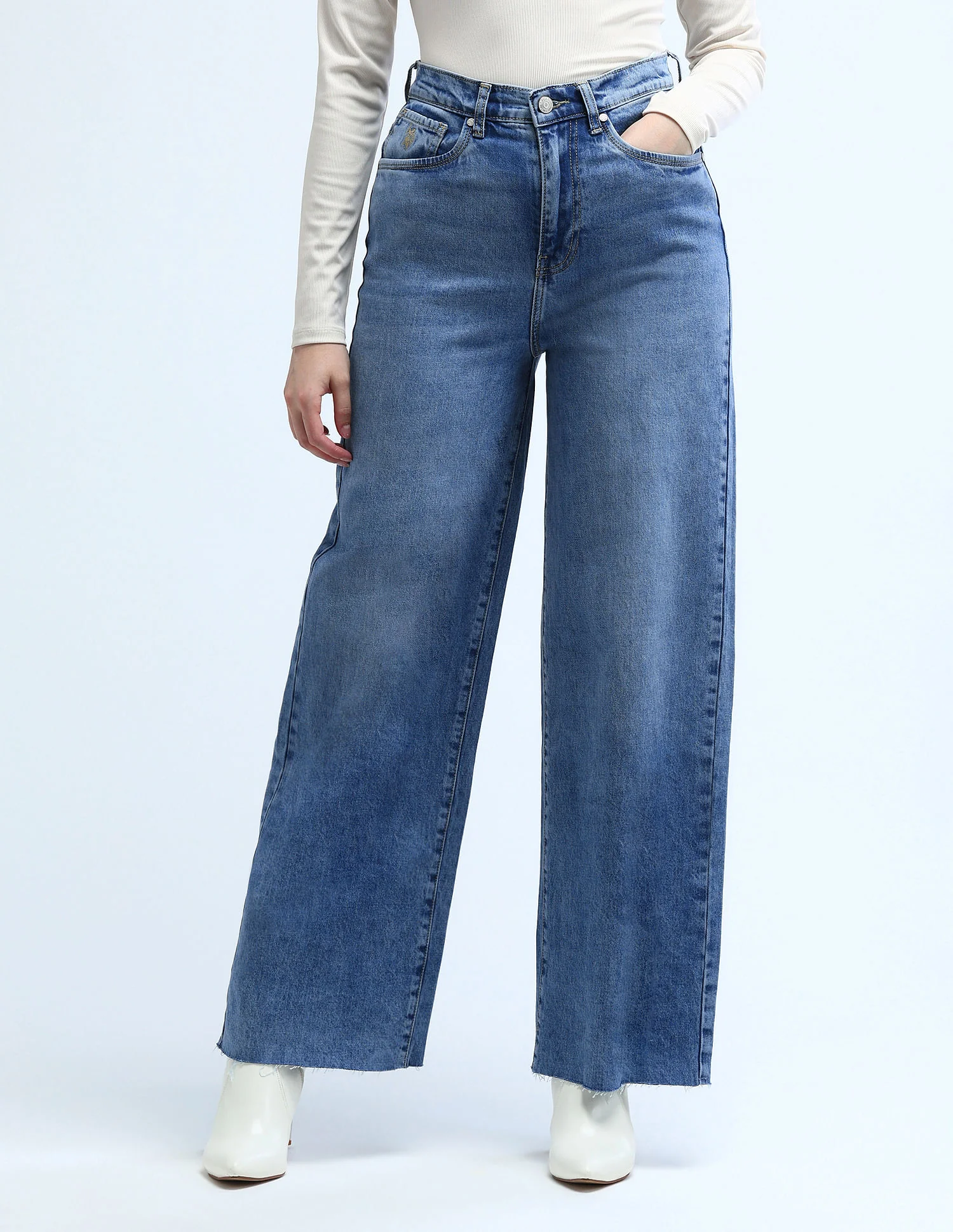 High Rise Wideleg Jeans - Image 6