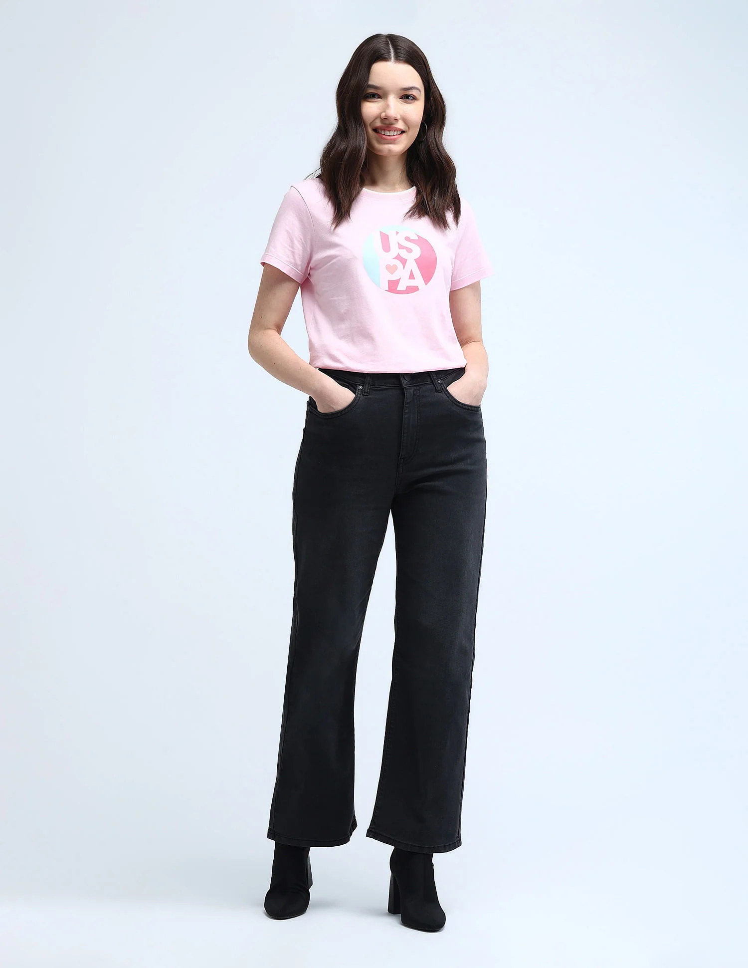 High Rise Wideleg Jeans - Image 3
