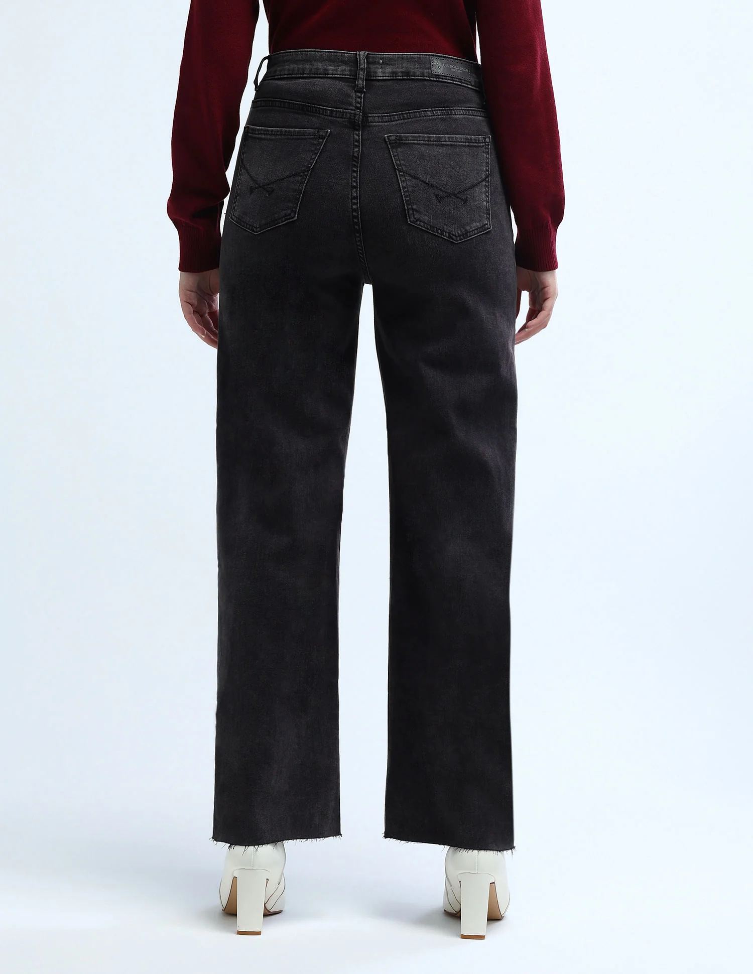 High Rise Wideleg Stretchable Jeans - Image 5
