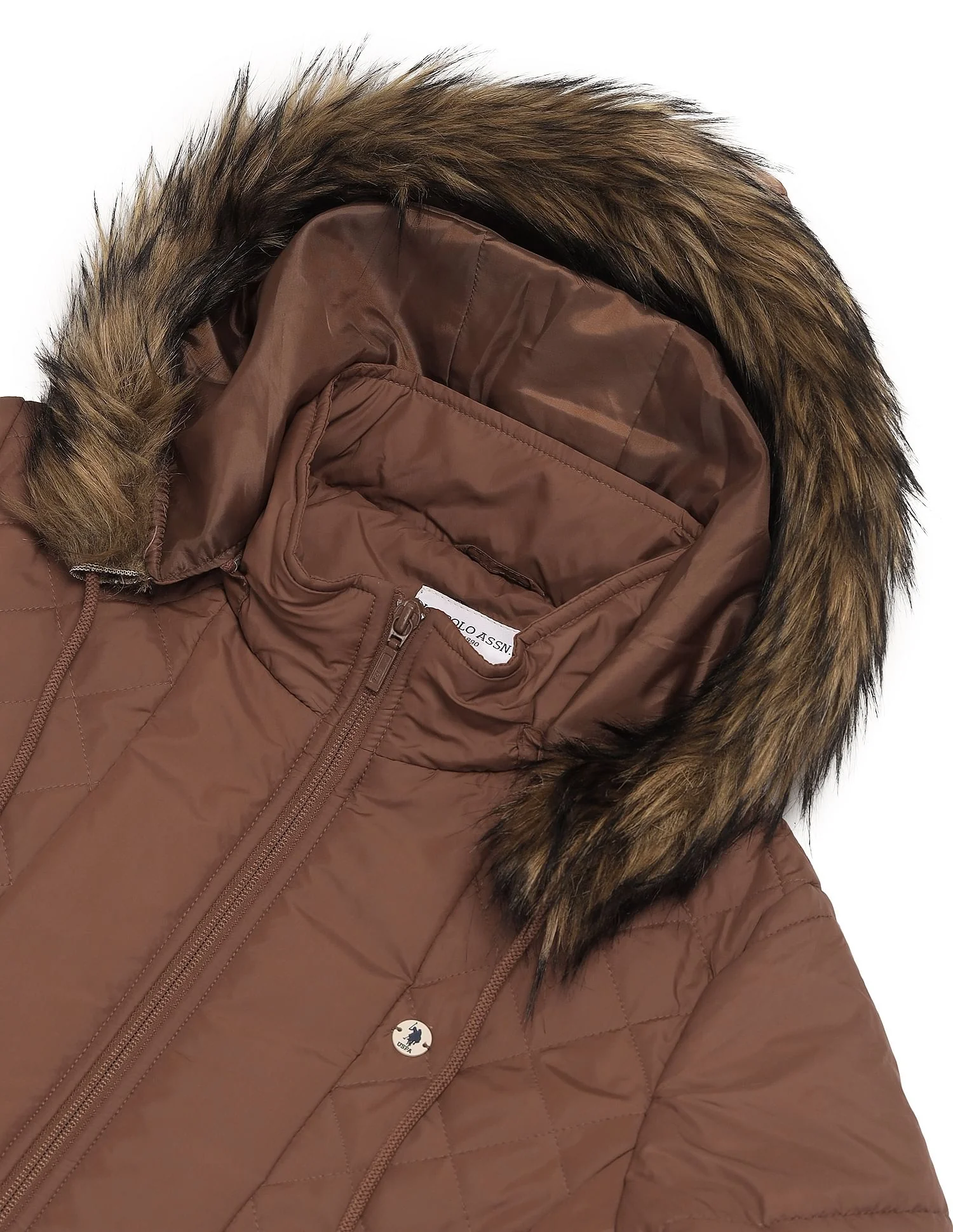 Hooded Solid Padded Jacket - Image 2