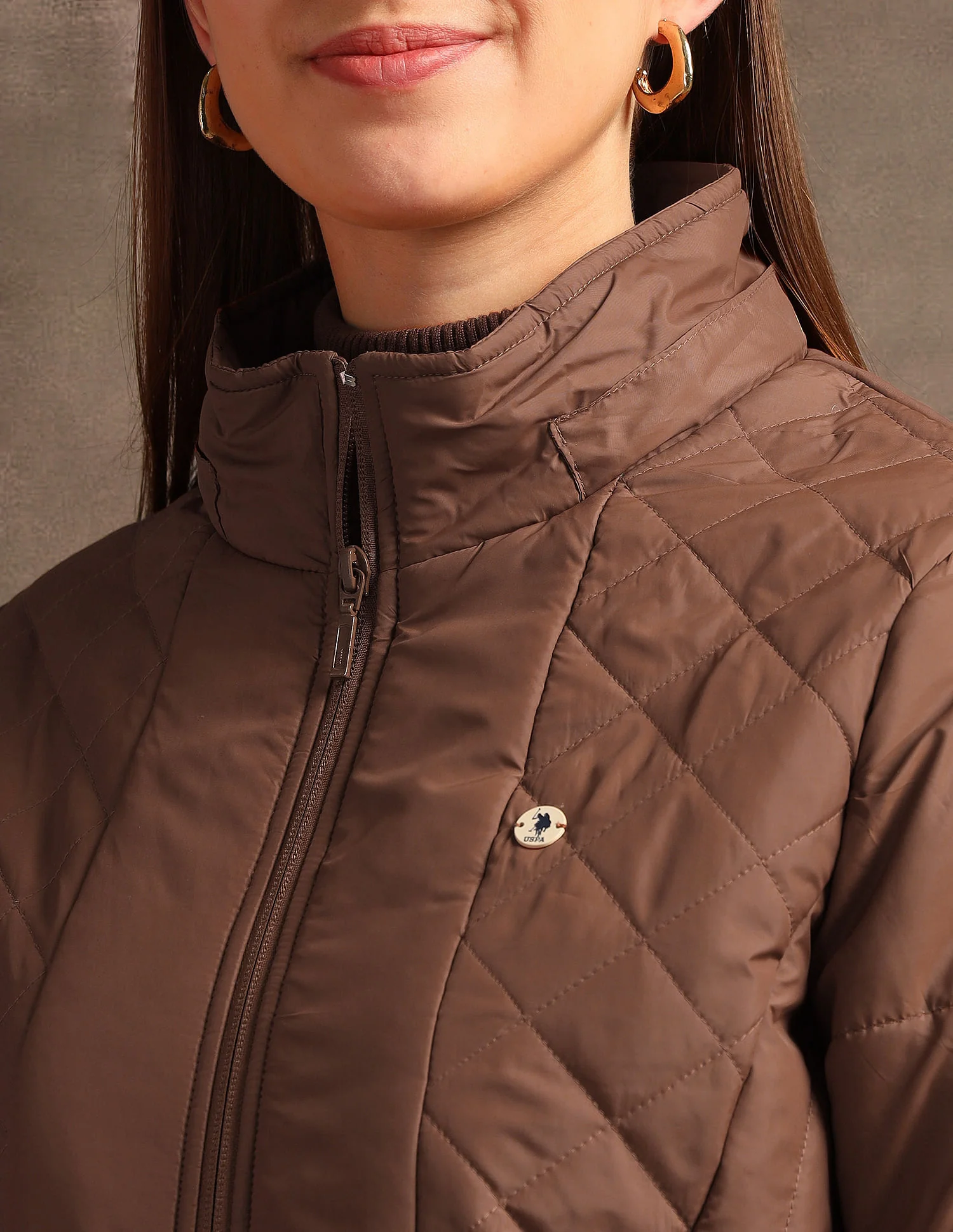 Hooded Solid Padded Jacket - Image 8