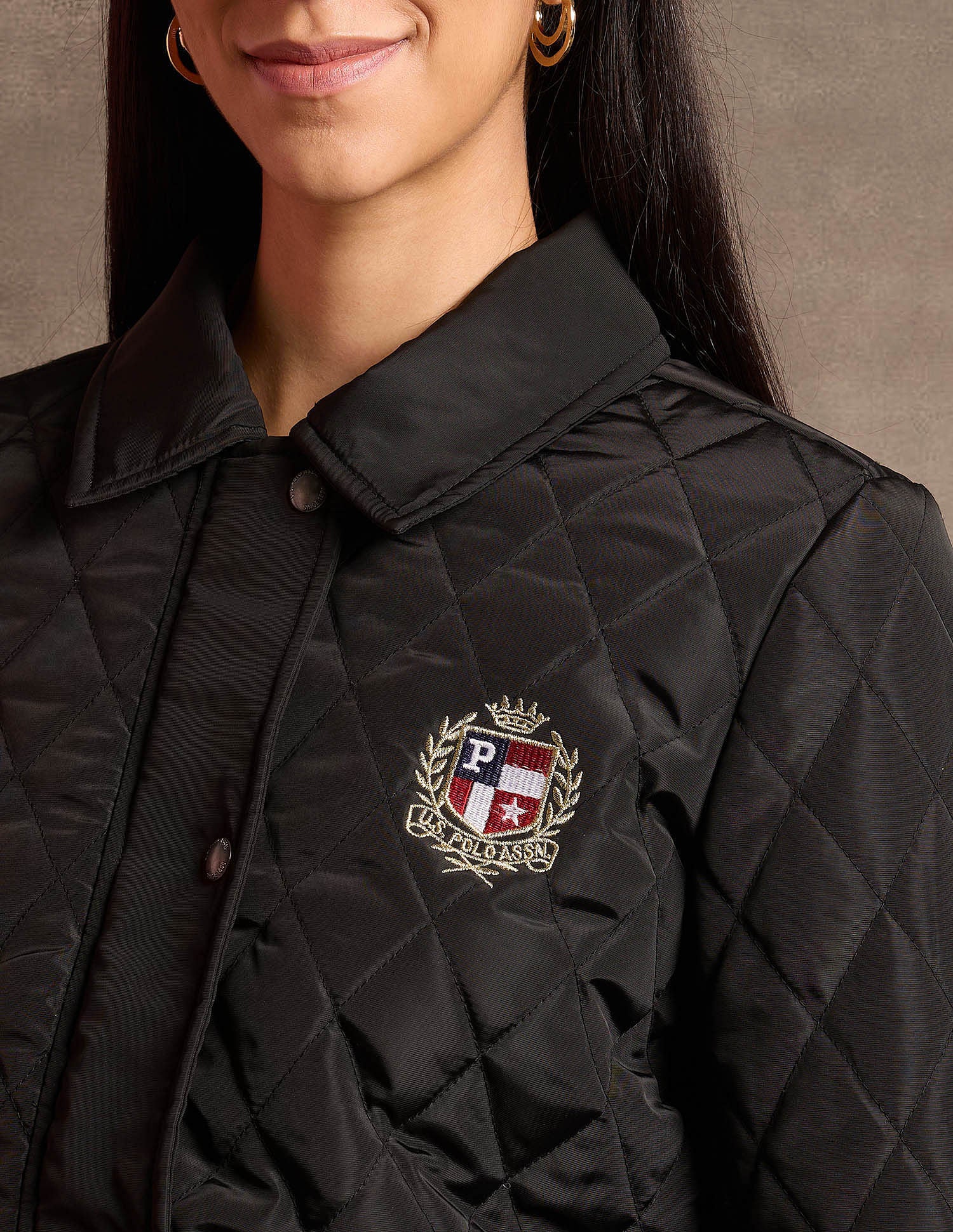 Hooded Solid Quilted Jacket - Image 7