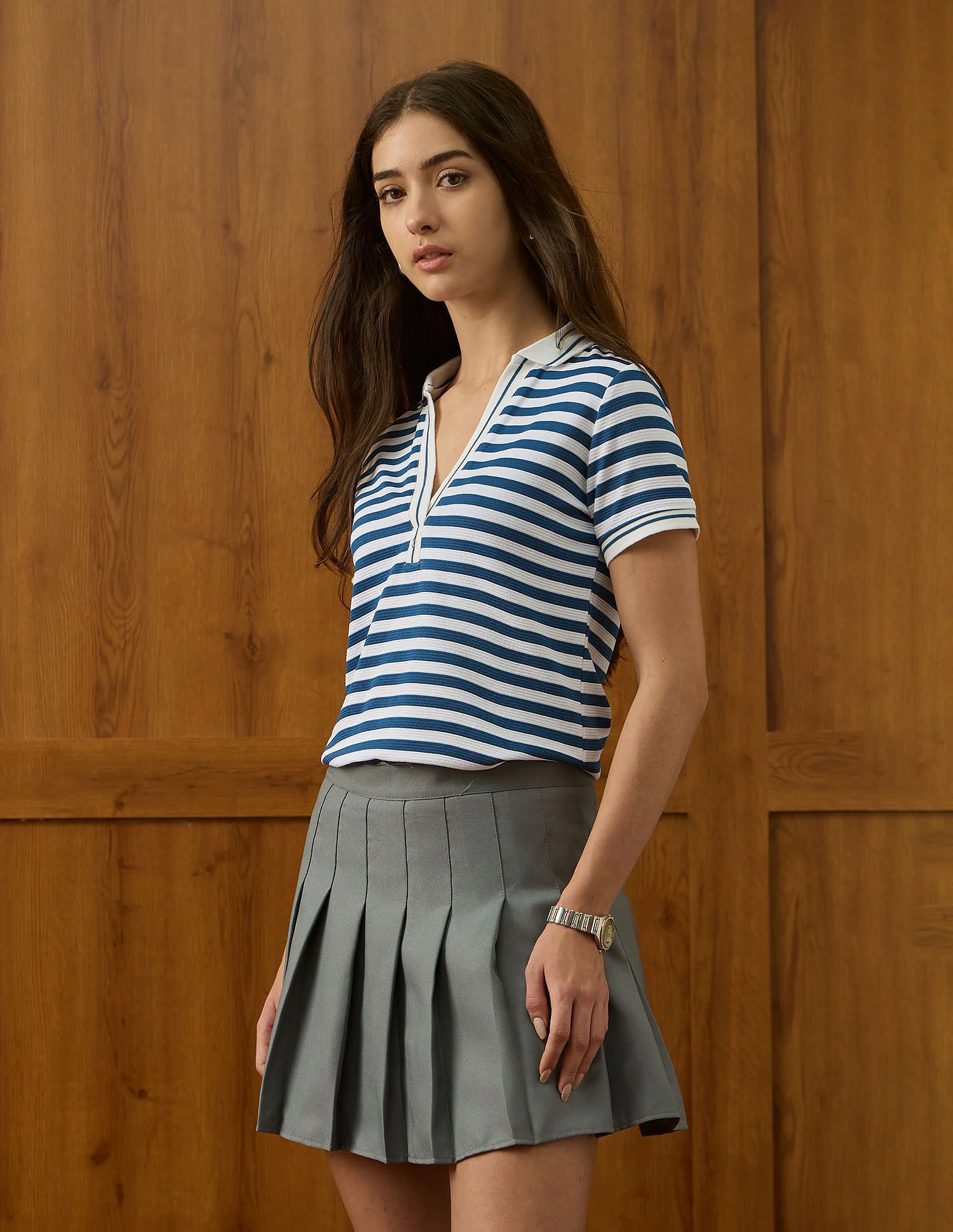 Horizontal Striped Polo Shirt - Image 4