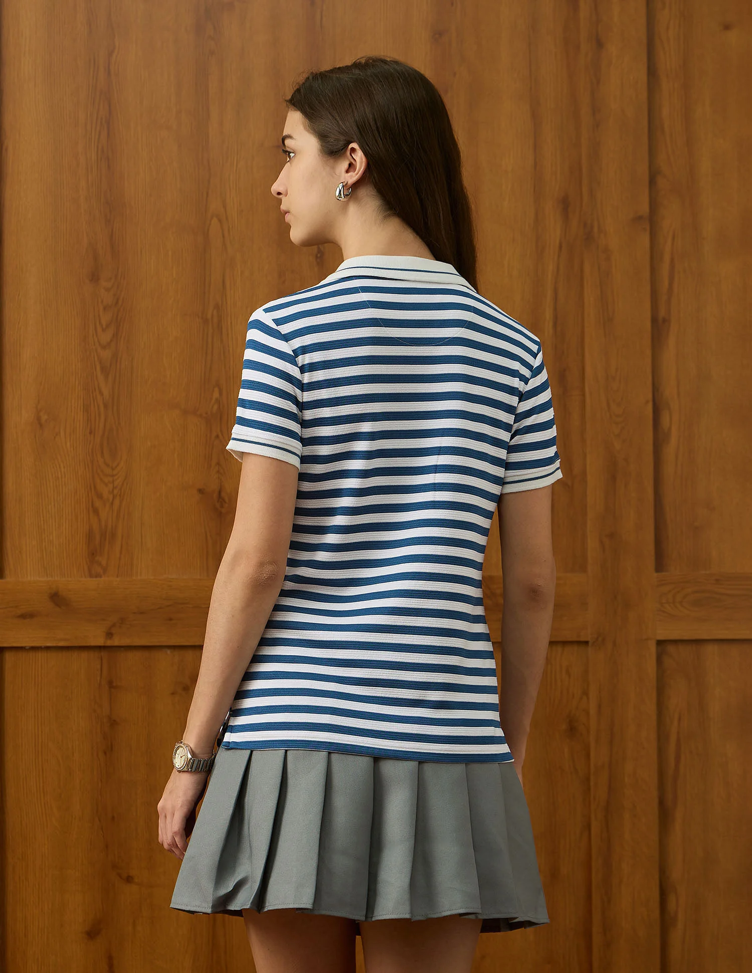 Horizontal Striped Polo Shirt - Image 5