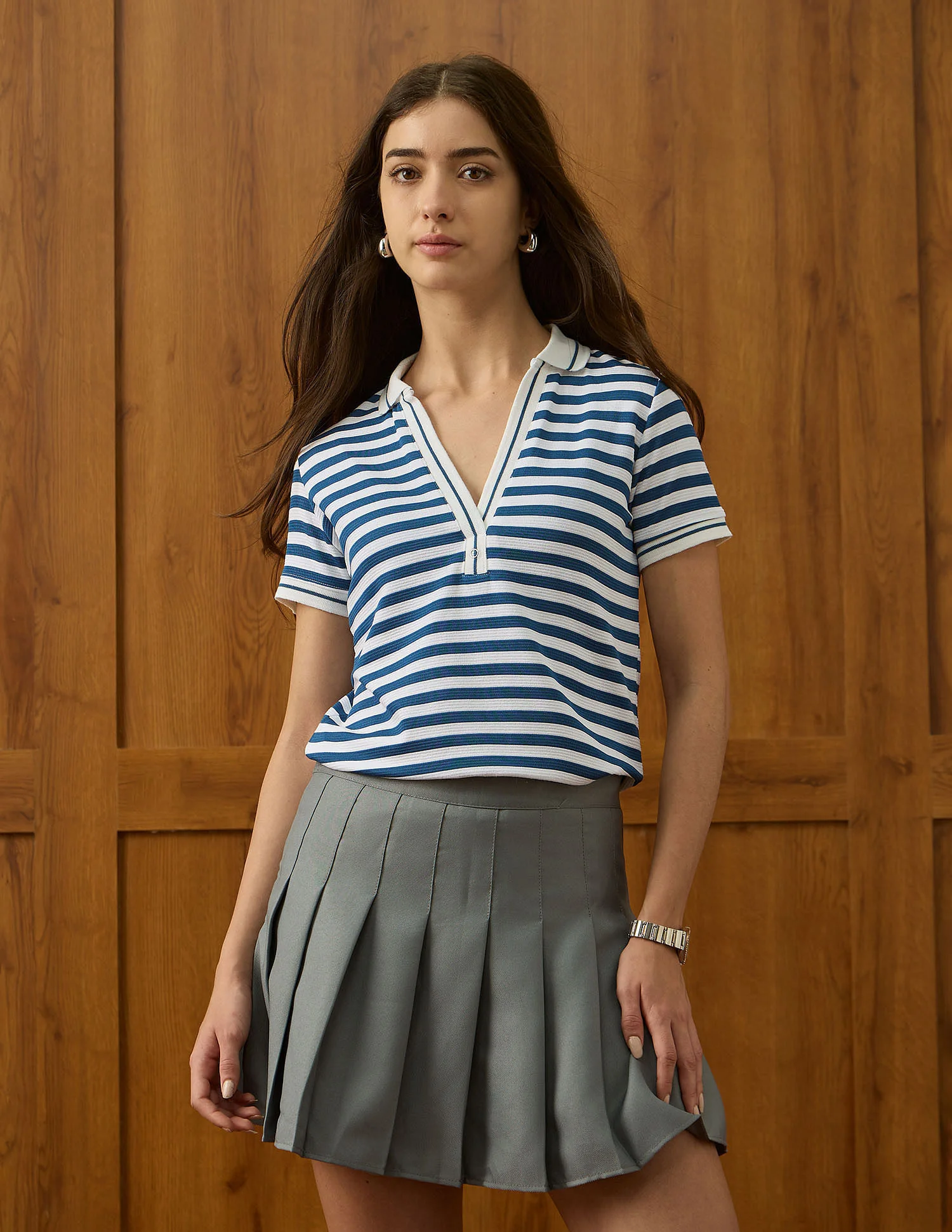 Horizontal Striped Polo Shirt - Image 6