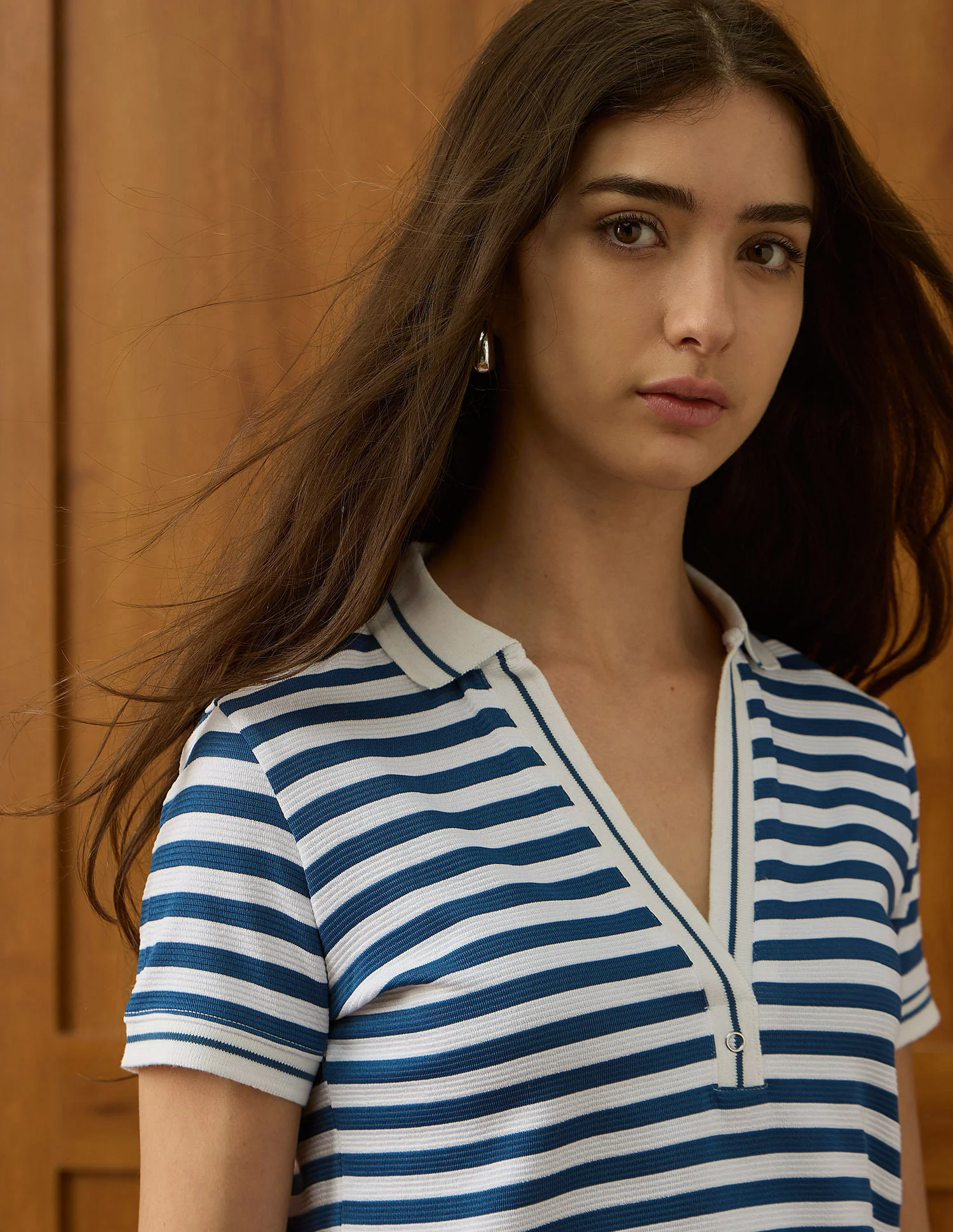 Horizontal Striped Polo Shirt - Image 7