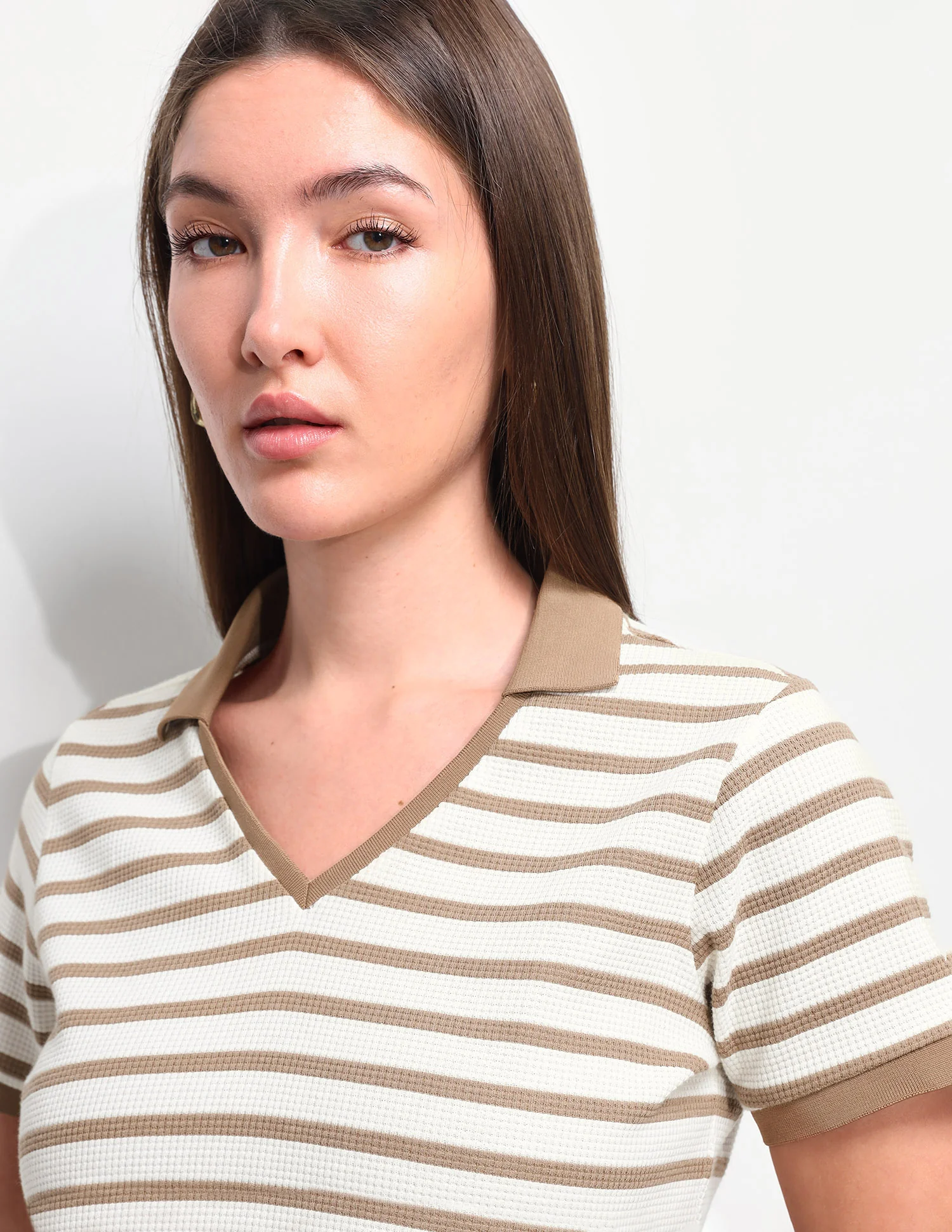 Horizontal Striped Regular Fit Polo Shirt - Image 7