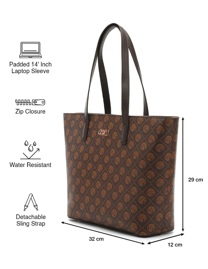 Isla Monogram Tote Handbag - Image 3