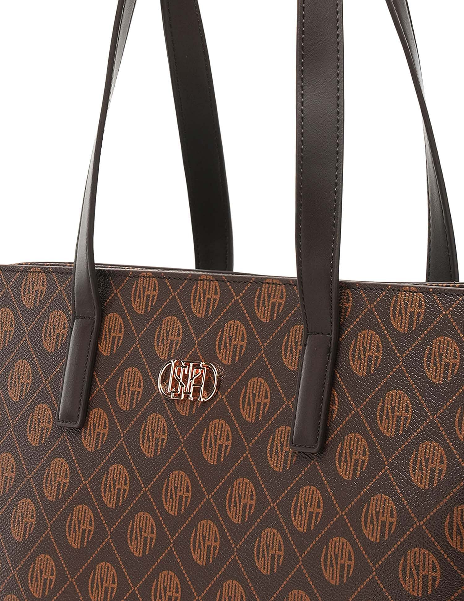Isla Monogram Tote Handbag - Image 8