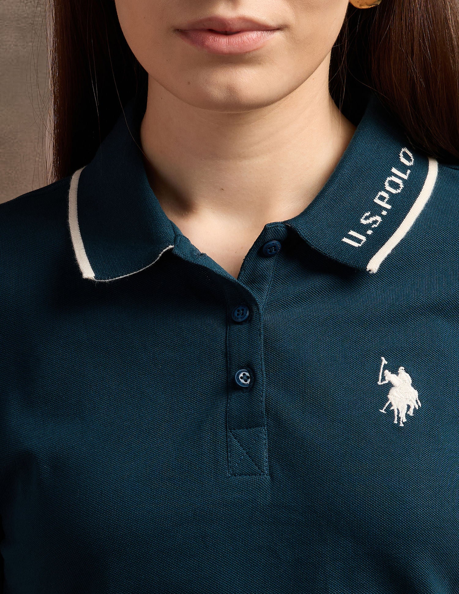 Jacquard Collar Polo Shirt - Image 7