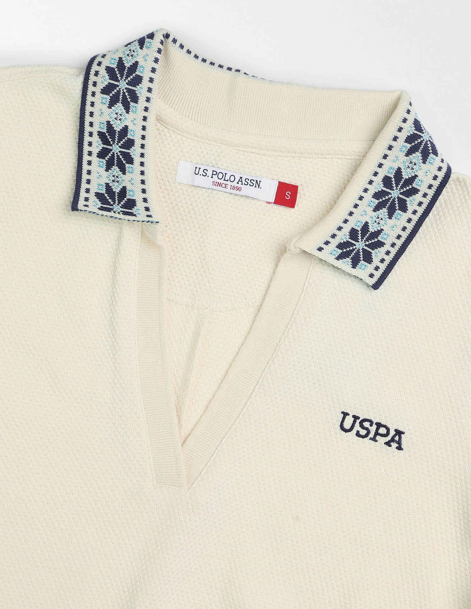 Jacquard Collar Textured Polo Shirt Dress - Image 8