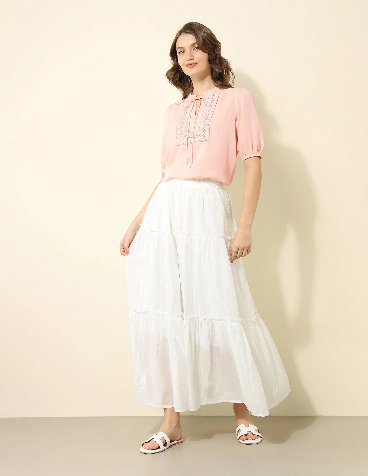Lace Detail Regular Fit Top - Image 3