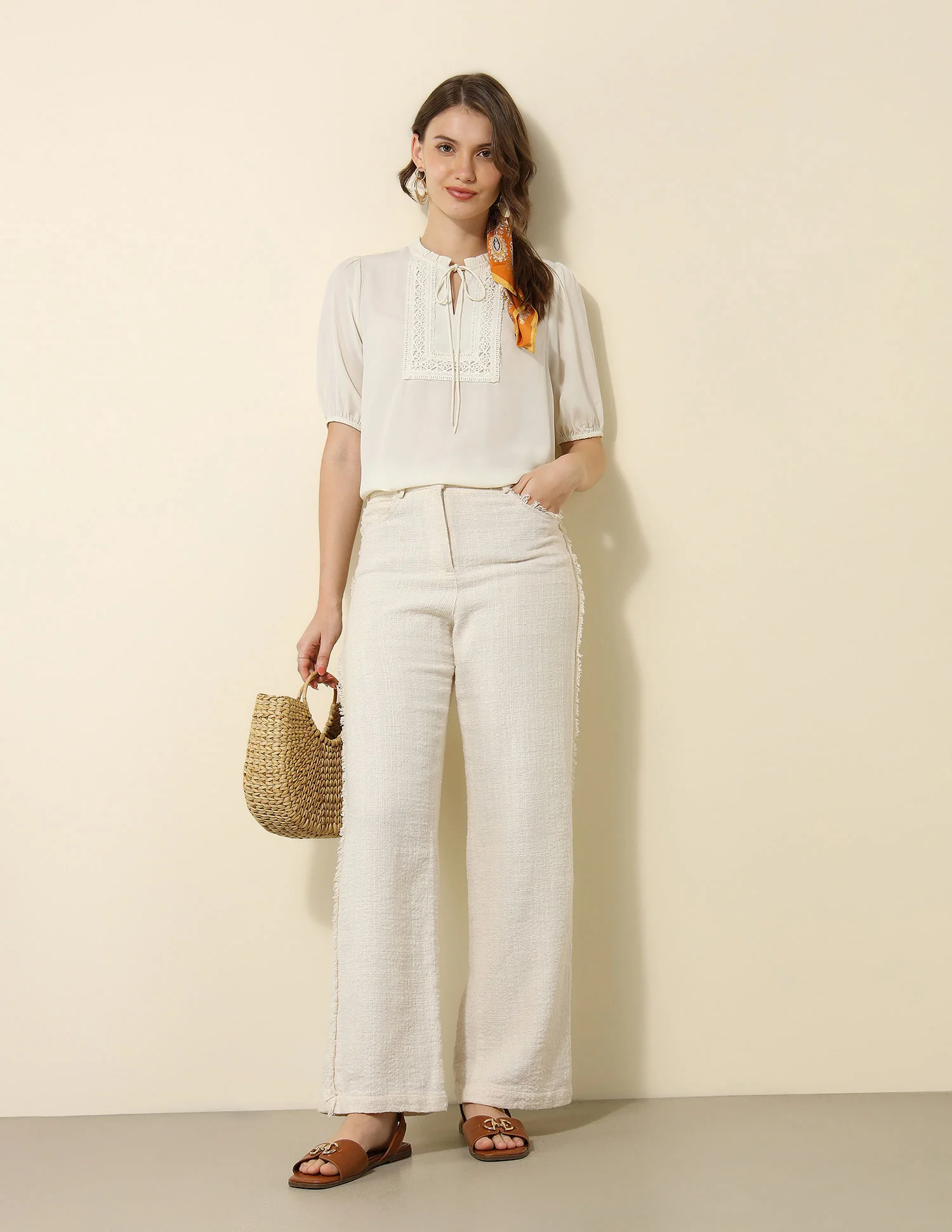 Lace Detail Regular Fit Top - Image 3