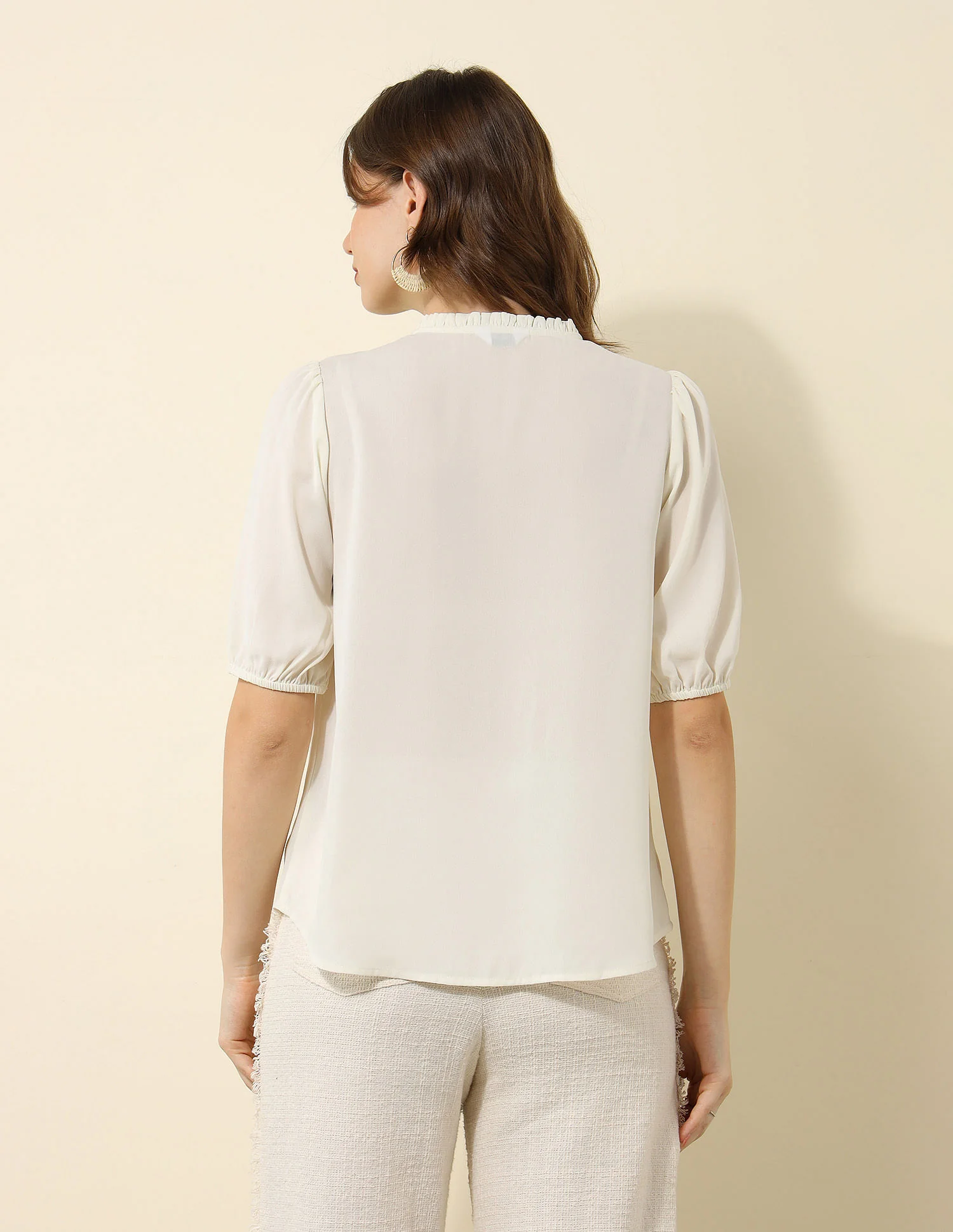 Lace Detail Regular Fit Top - Image 5