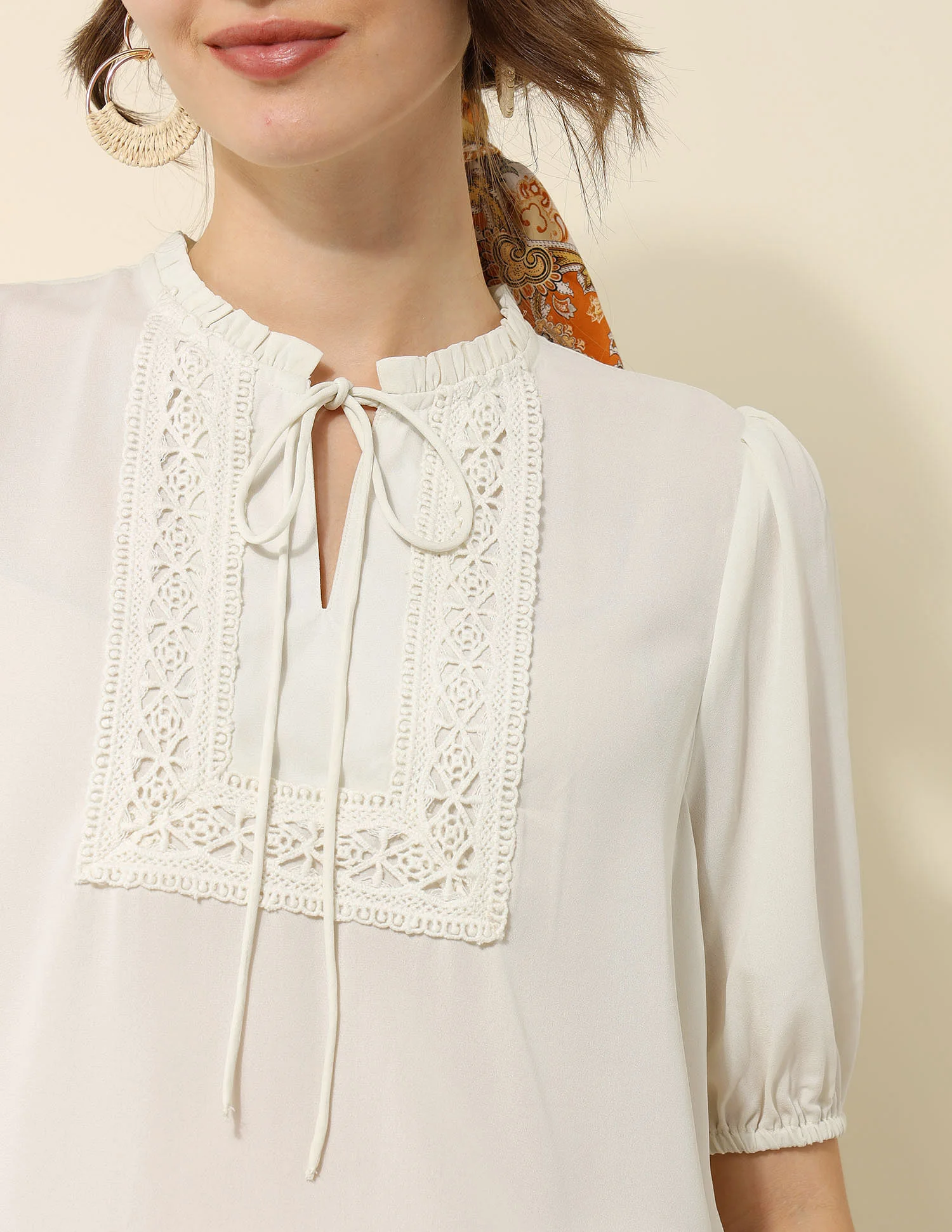 Lace Detail Regular Fit Top - Image 7