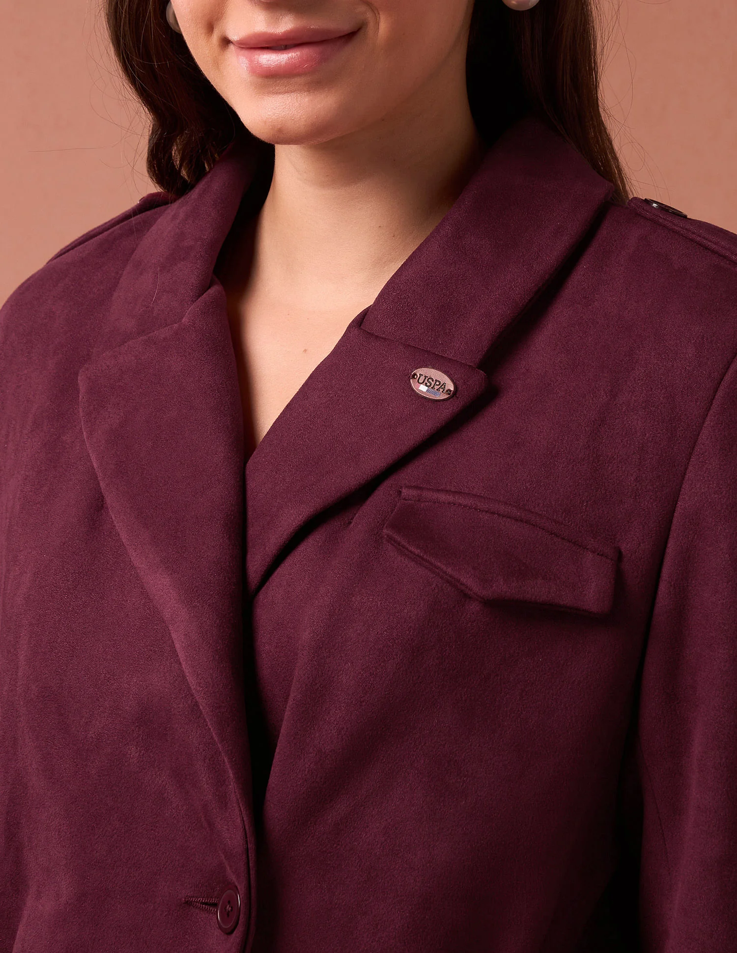 Longline Lapel Collar Jacket - Image 7